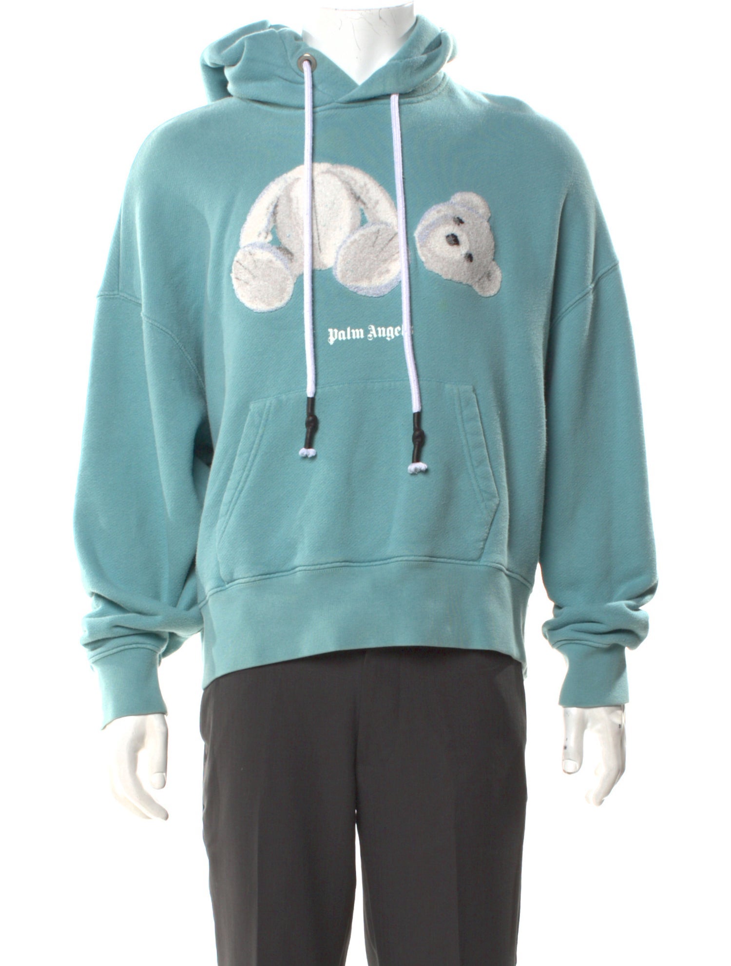 Palm Angels Graphic Print Crew Neck Hoodie