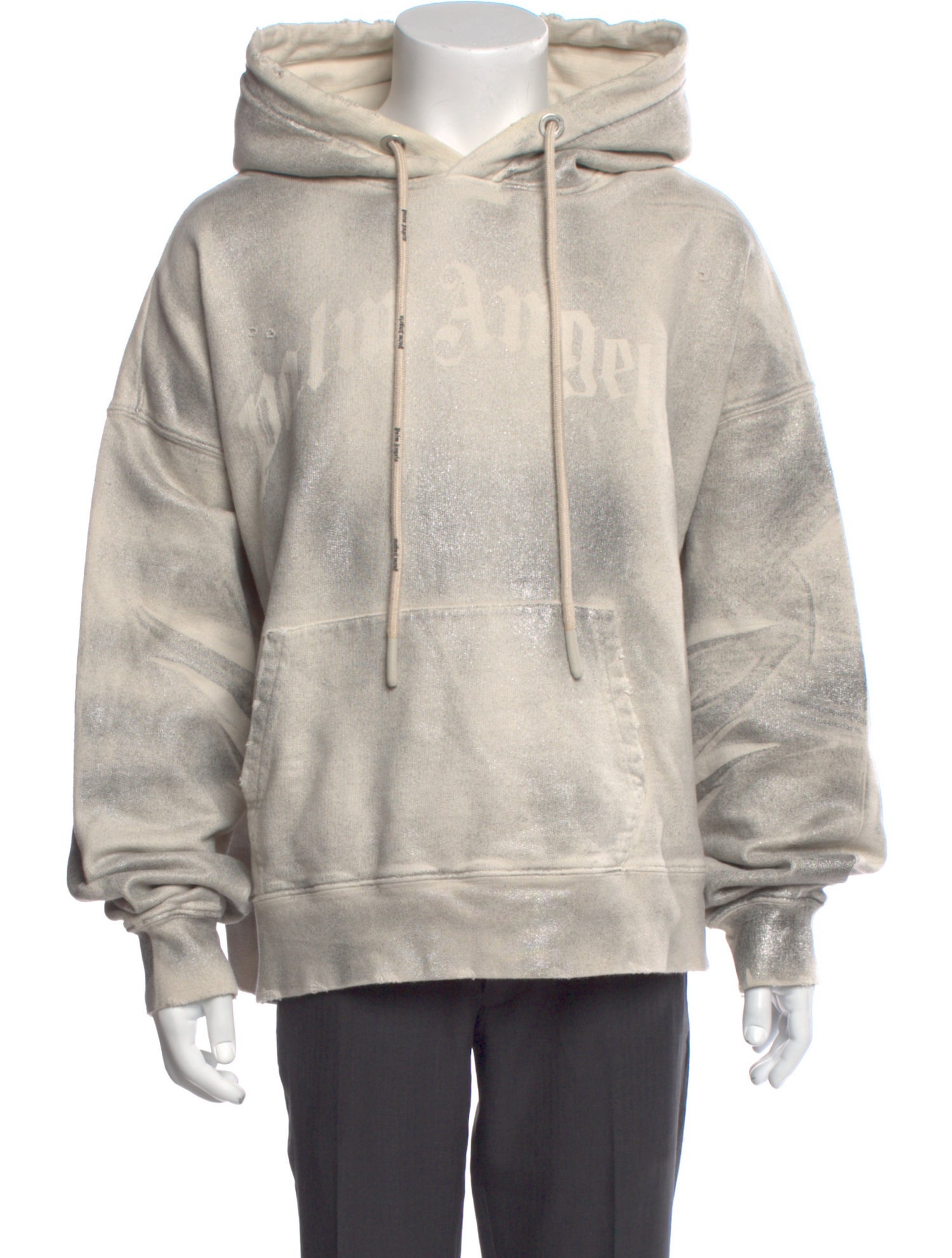 Palm Angels Patterned Crew Neck Hoodie