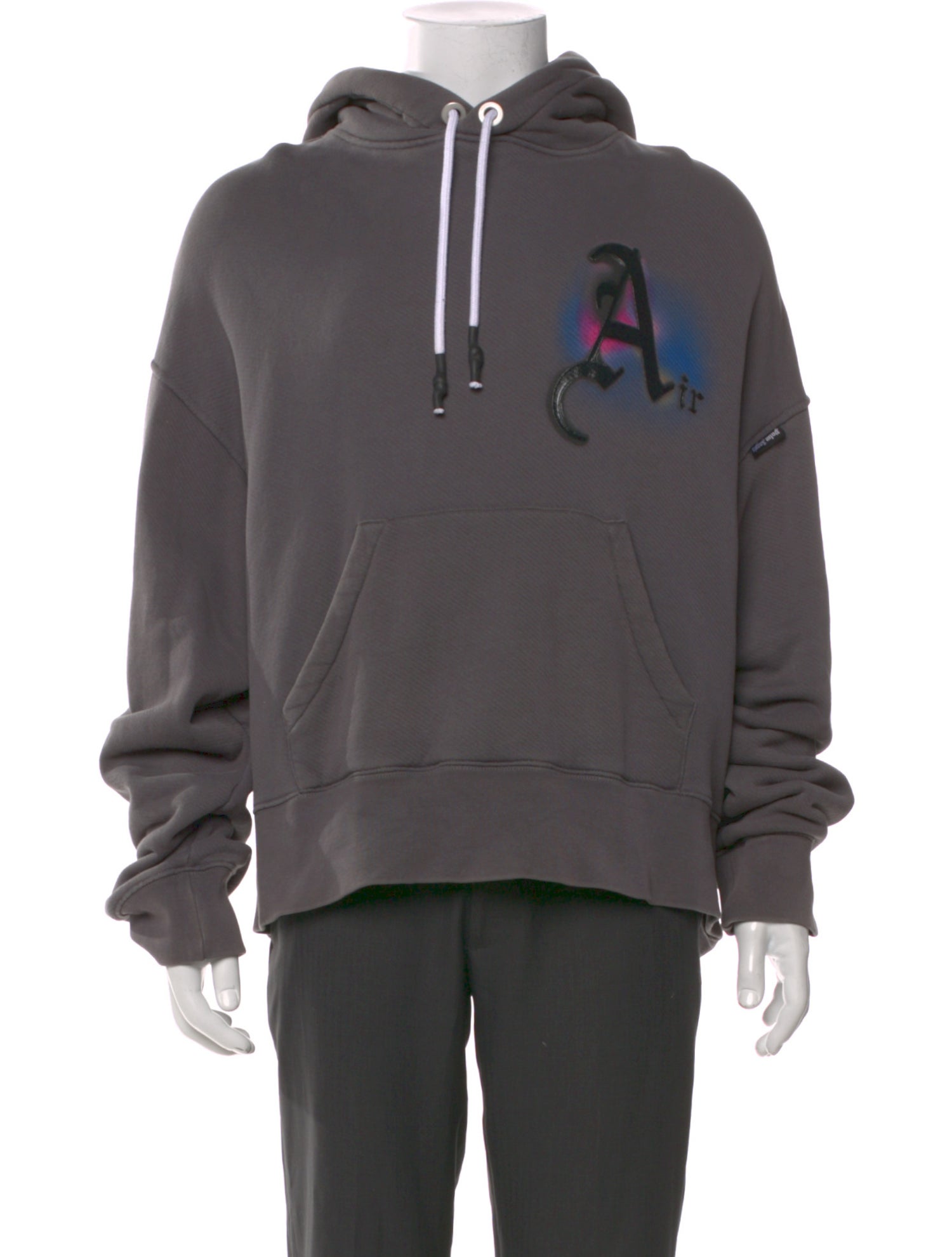 Palm Angels Graphic Print Crew Neck Hoodie