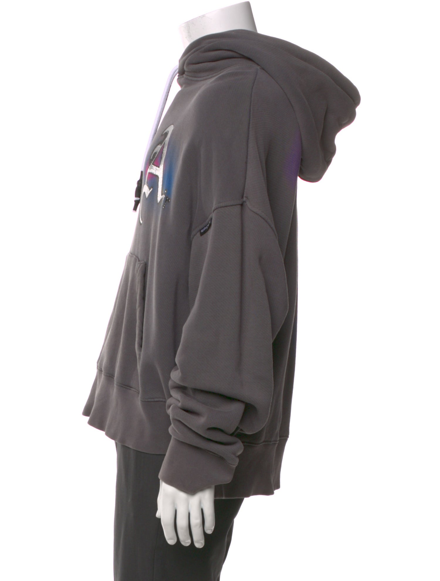 Palm Angels Graphic Print Crew Neck Hoodie