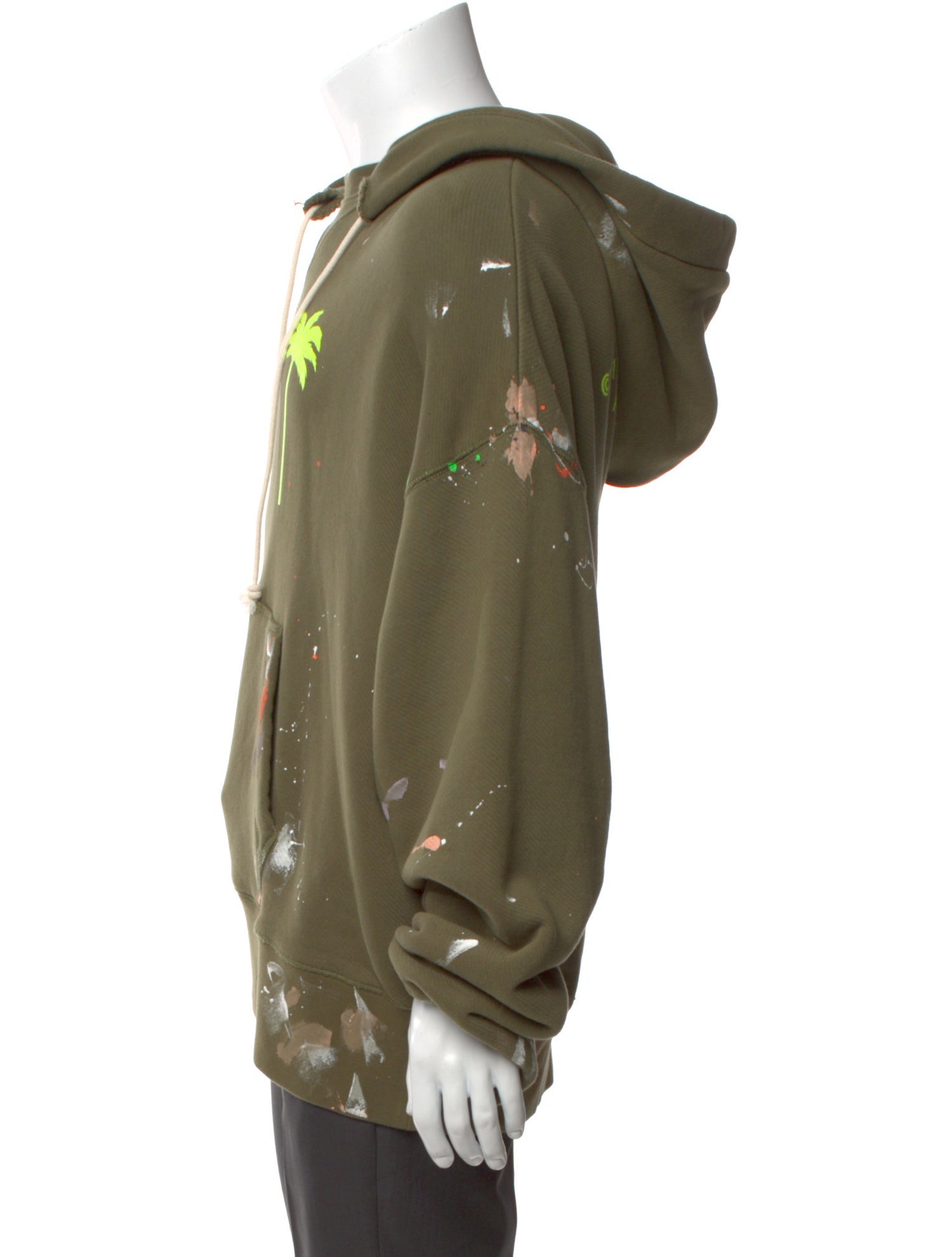 Palm Angels Graphic Print Crew Neck Hoodie