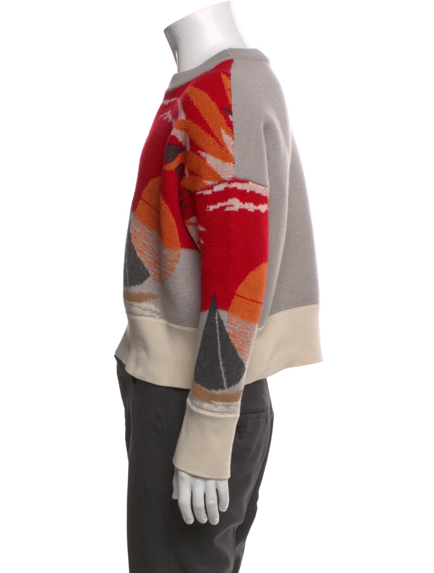 Palm Angels Printed Crew Neck Pullover