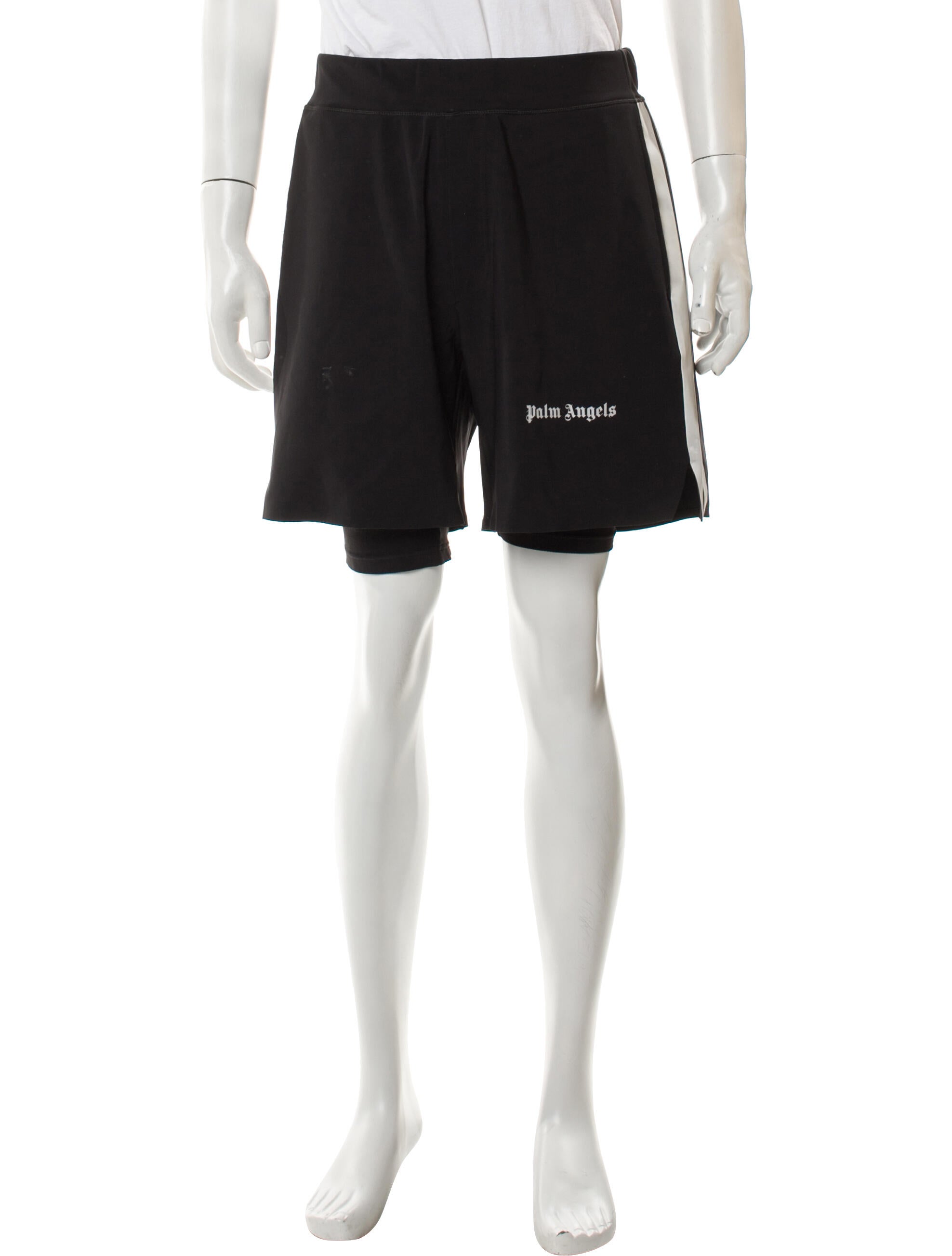 Palm Angels Graphic Print Jogger Shorts