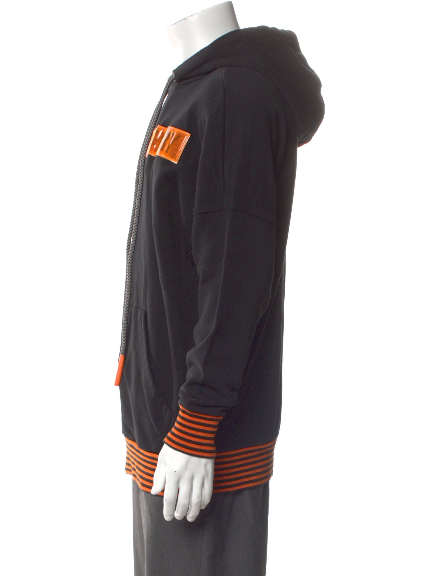 Palm Angels Striped V-Neck Hoodie w/ Tags