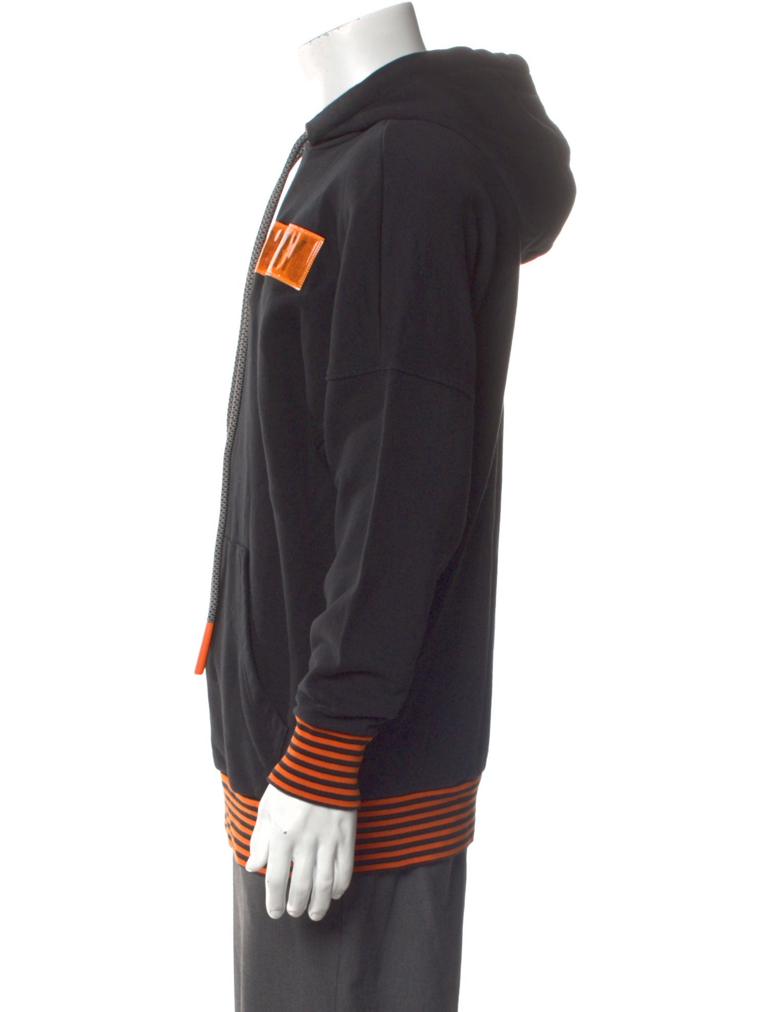 Palm Angels Striped V-Neck Hoodie w/ Tags