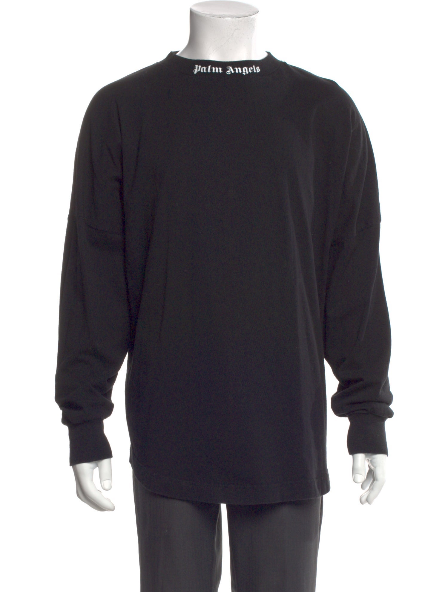 Palm Angels Logo Graphic Print Henley