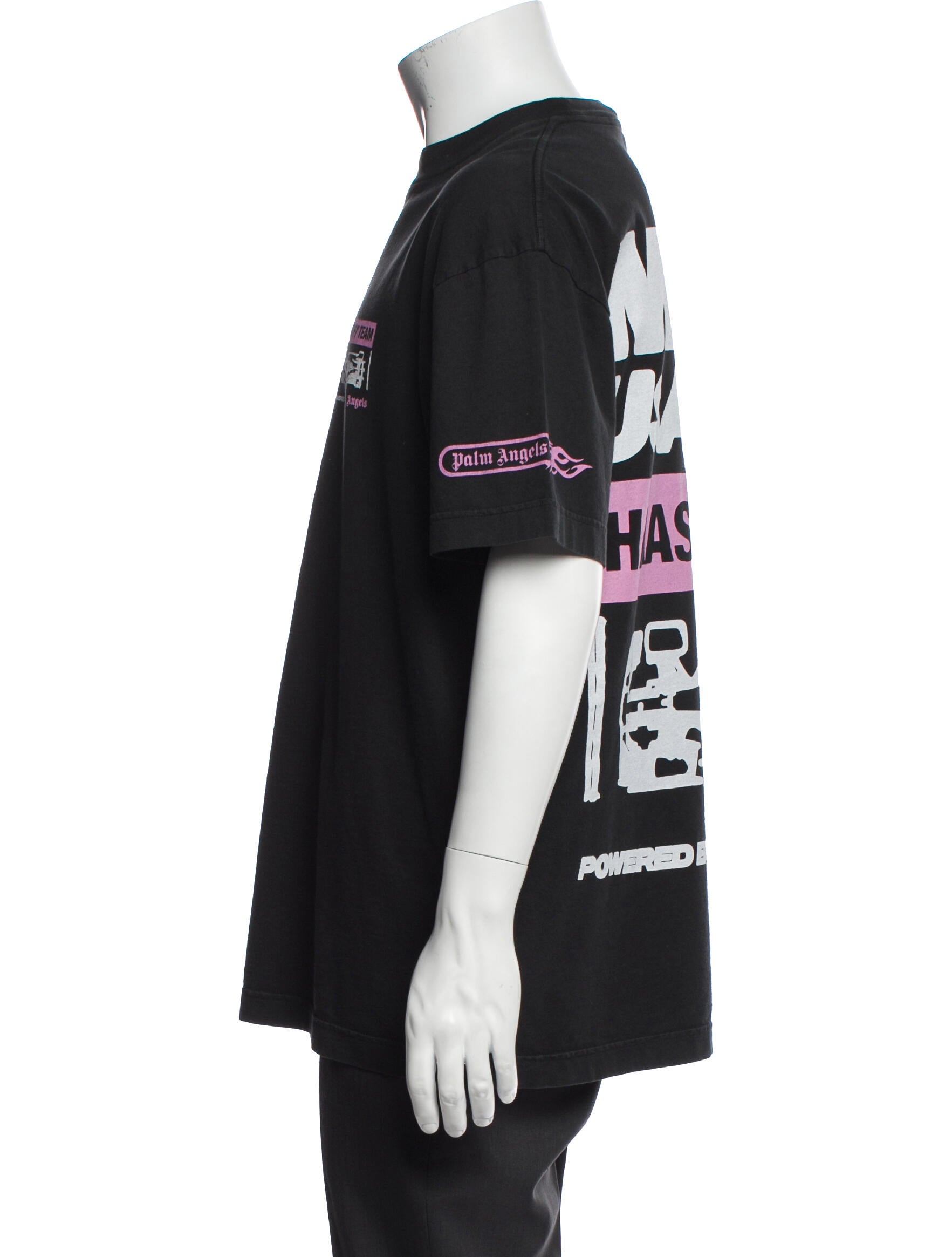 Palm Angels Graphic Print Crew Neck T-Shirt