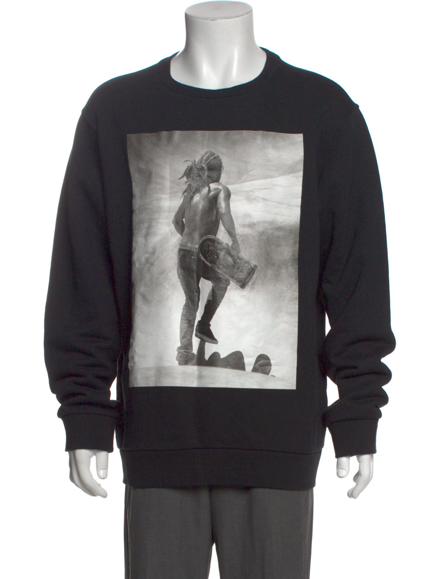 Palm Angels Graphic Print Crew Neck Pullover