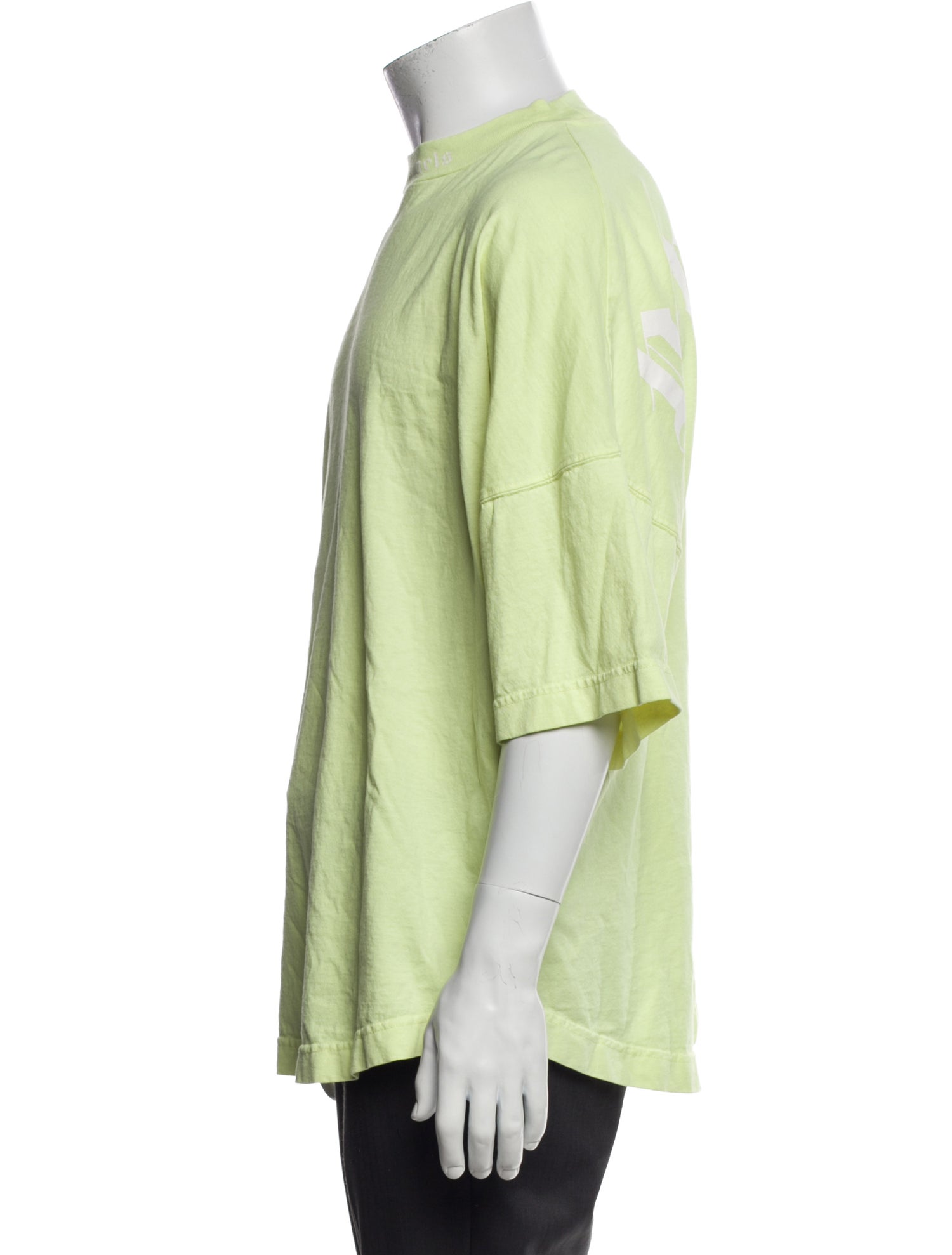 Palm Angels Mock Neck Three-Quarter Sleeve T-Shirt