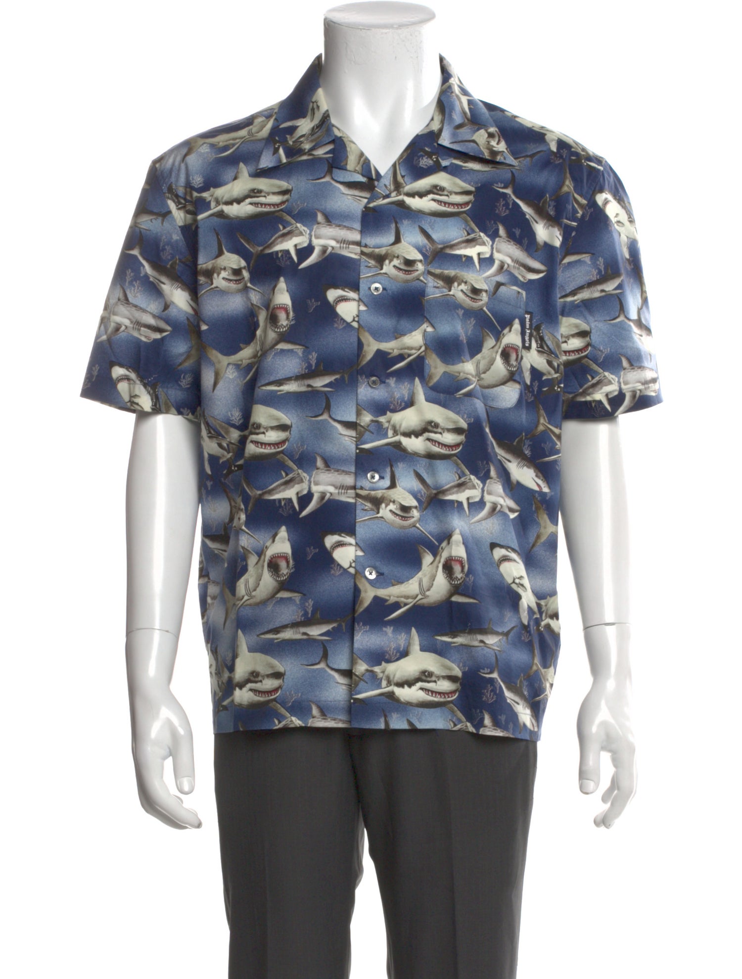 Palm Angels Printed Short Sleeve Shirt
