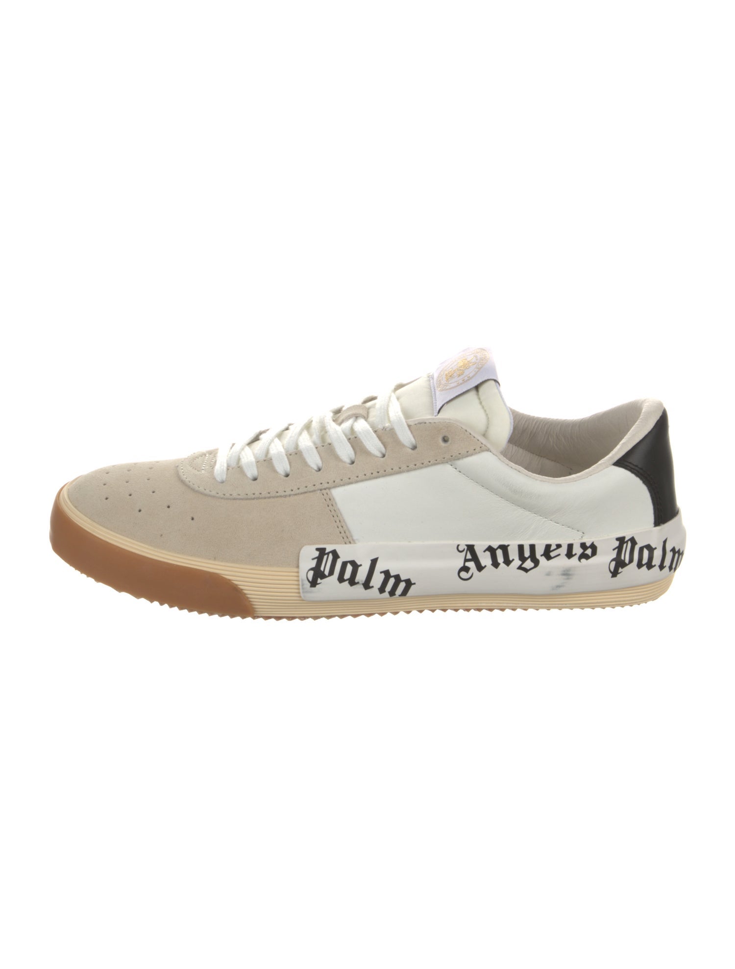 Palm Angels Leather Graphic Print Sneakers