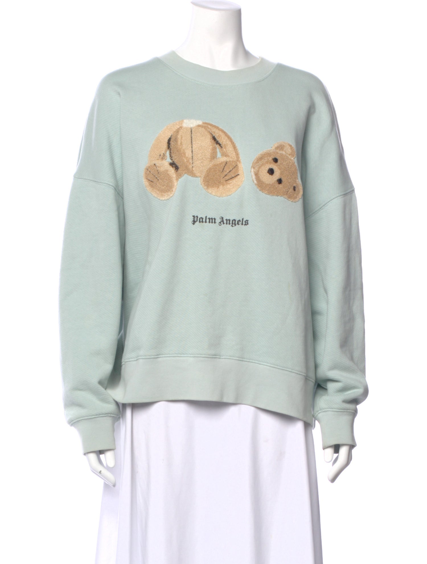 Palm Angels Graphic Print Crew Neck Sweatshirt