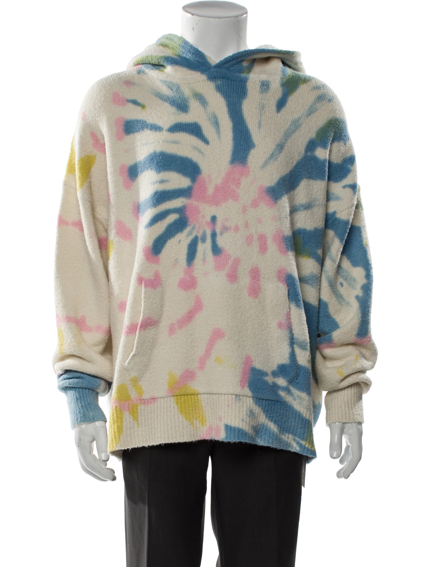 Palm Angels Tie-Dye Print Crew Neck Hoodie