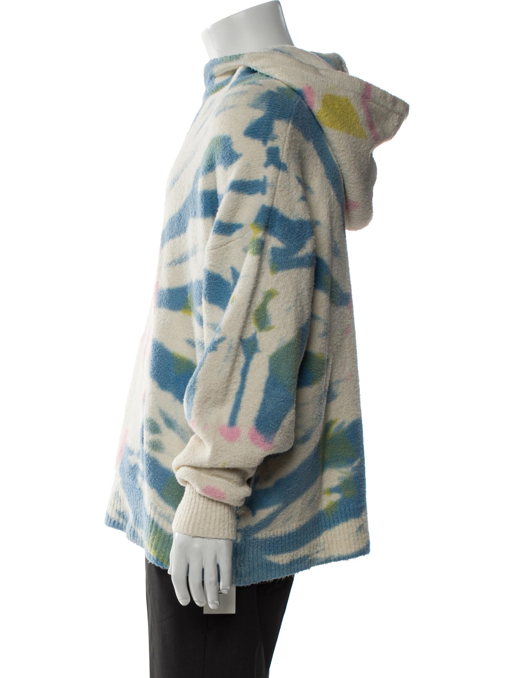 Palm Angels Tie-Dye Print Crew Neck Hoodie