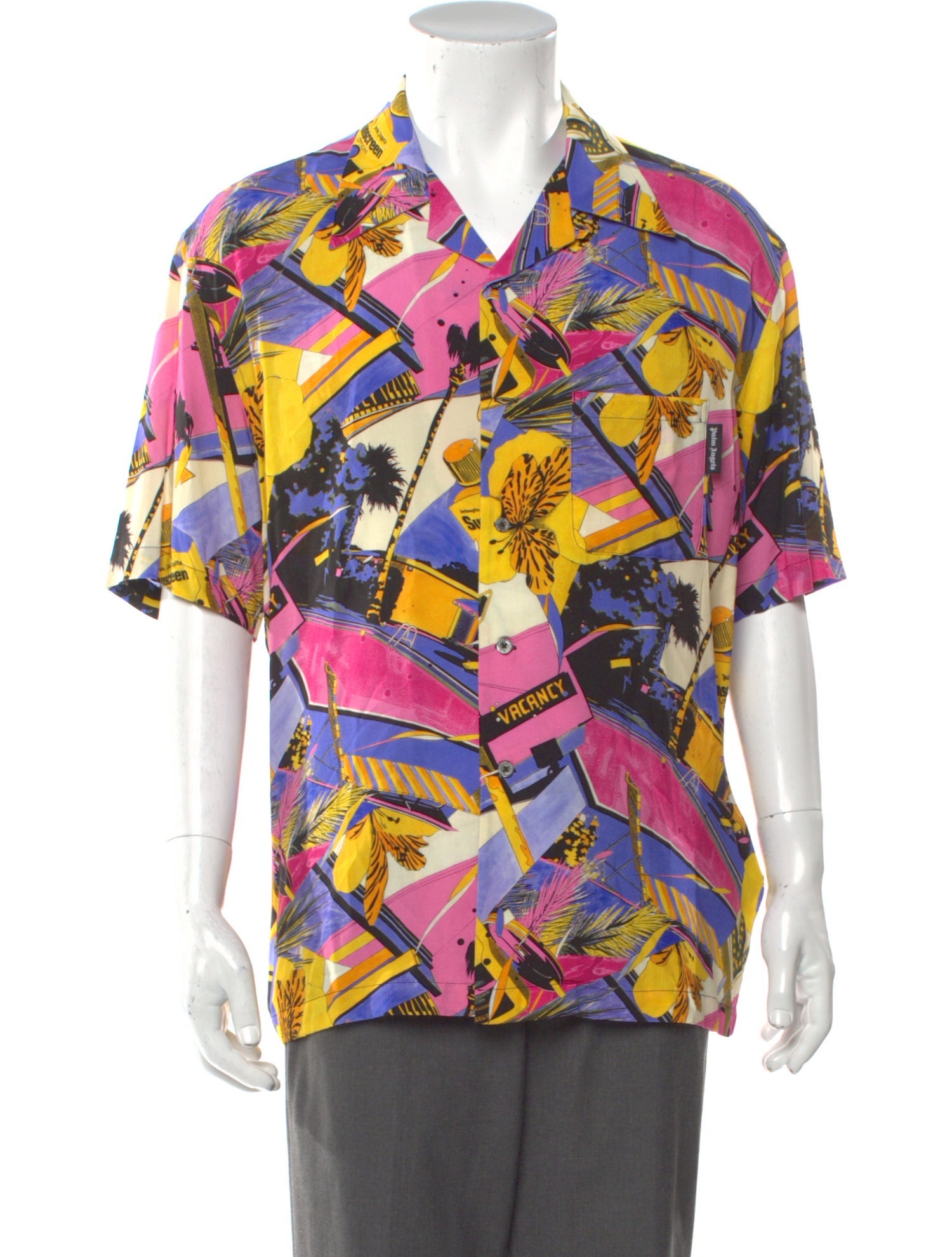 Palm Angels Printed Short Sleeve Shirt w/ Tags
