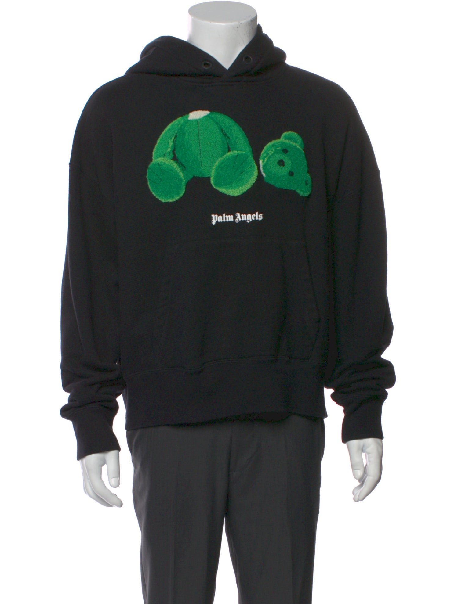 Palm Angels Graphic Print Crew Neck Hoodie