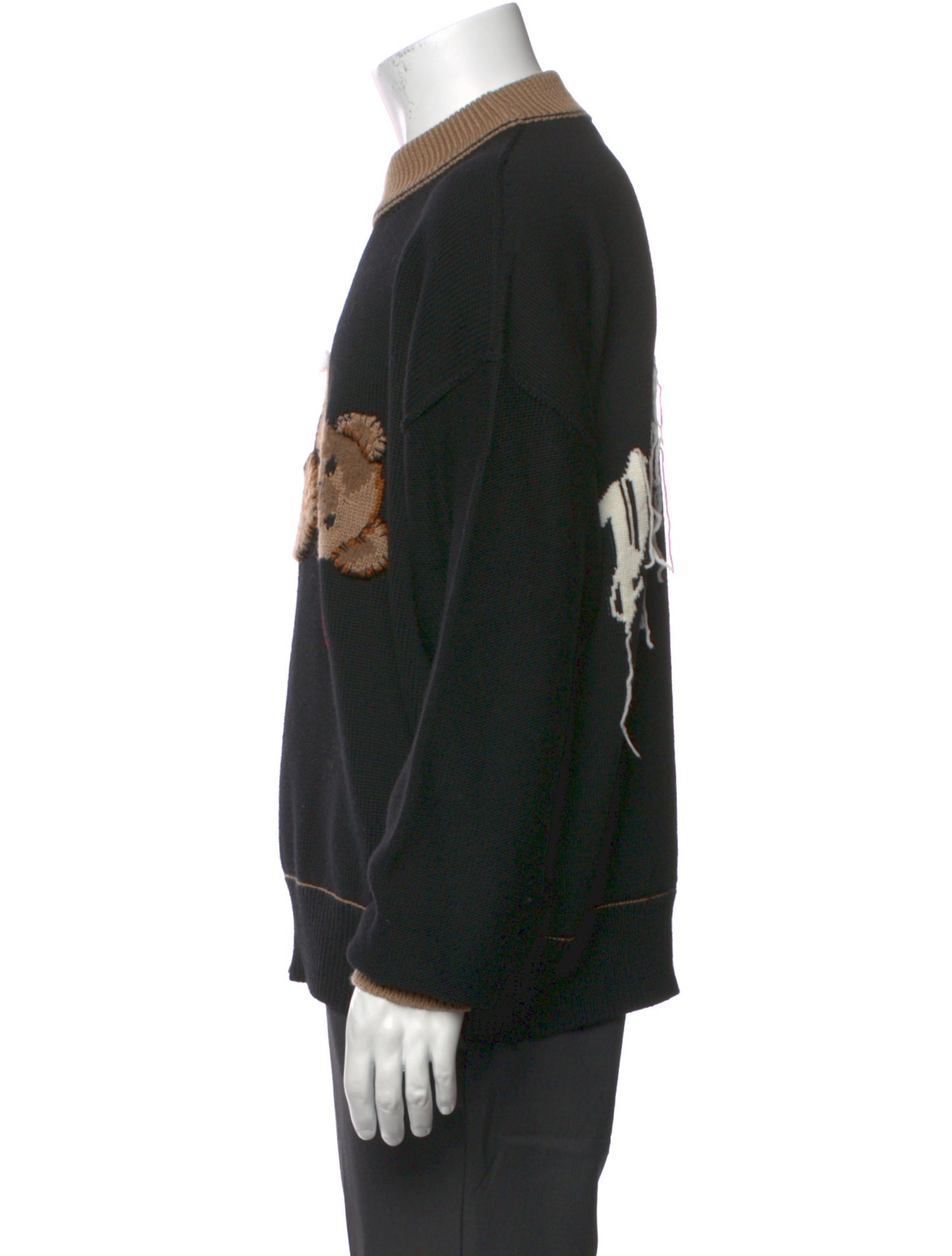 Palm Angels Virgin Wool Graphic Print Pullover