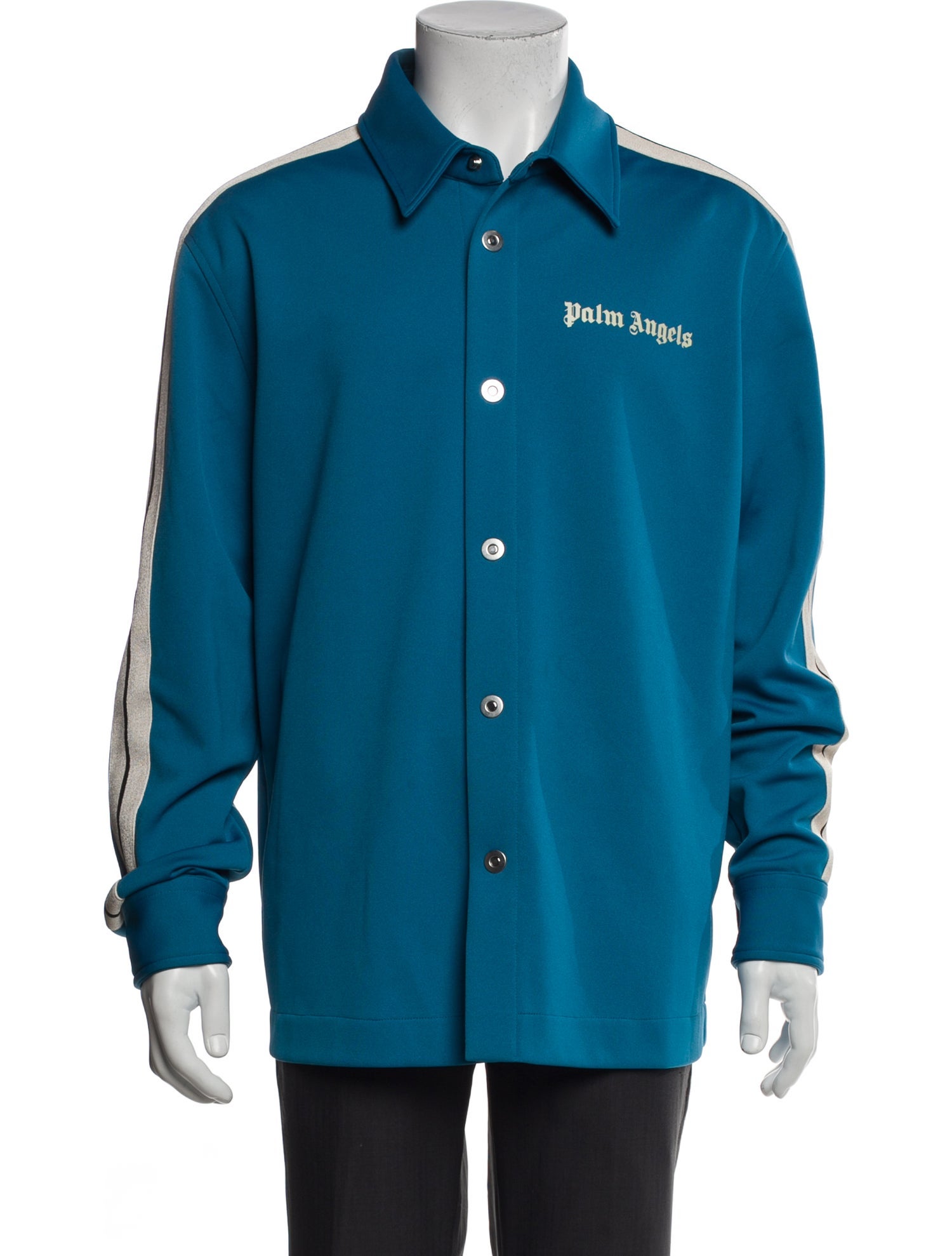 Palm Angels Long Sleeve Denim Shirt