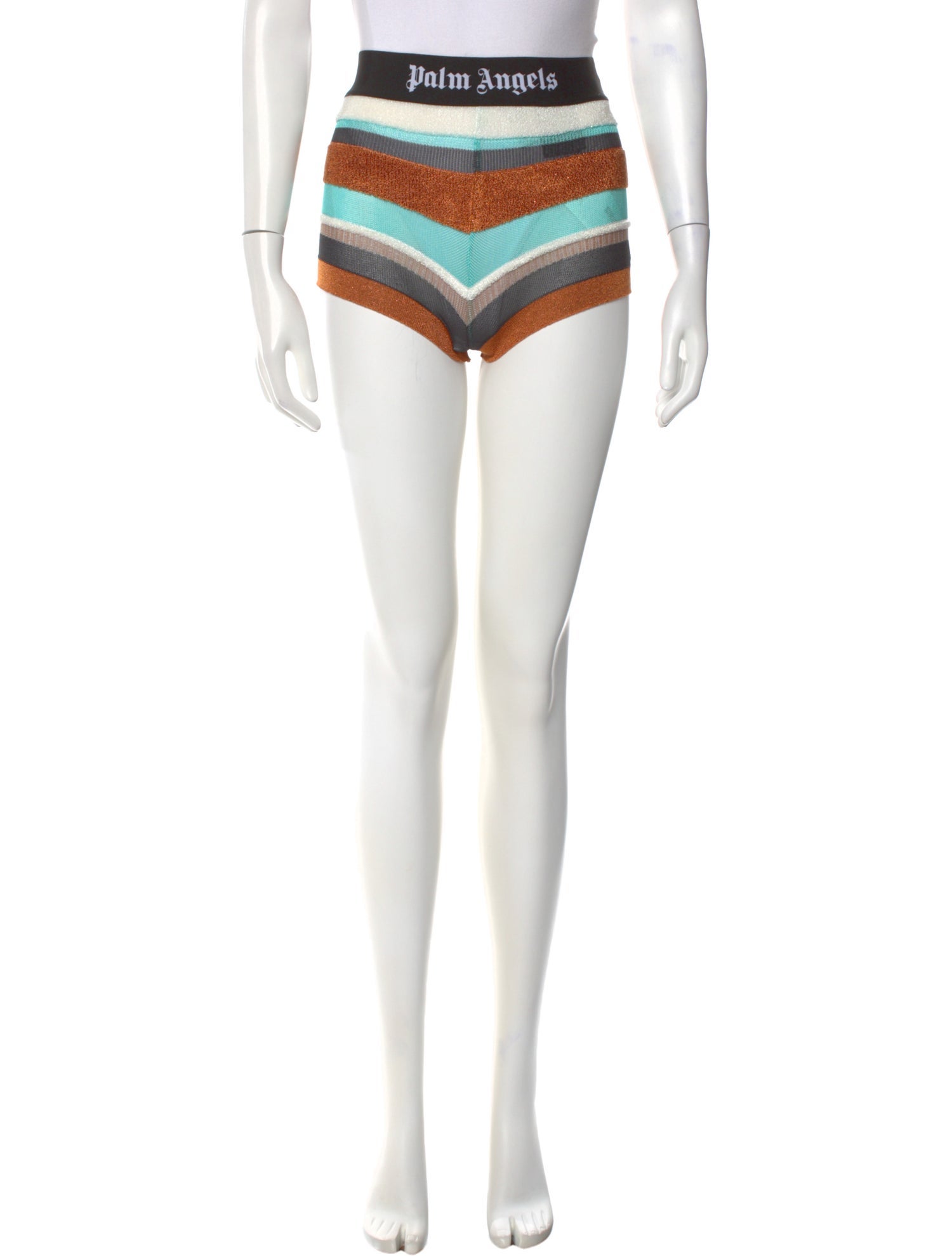 Palm Angels Striped Mini Shorts w/ Tags