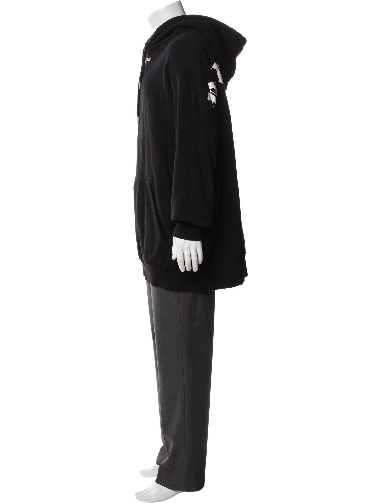 Palm Angels Crew Neck Long Sleeve Hoodie