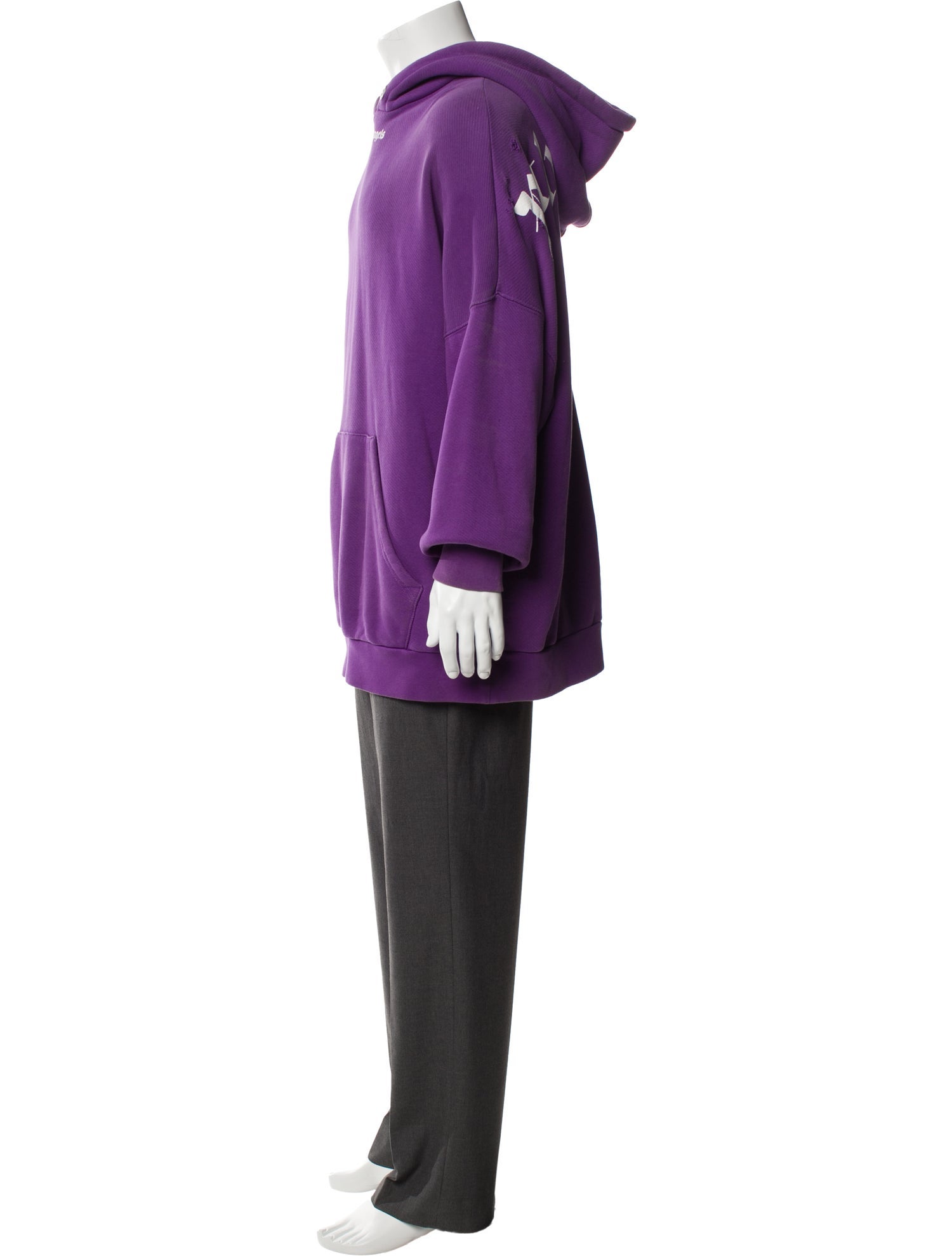 Palm Angels Crew Neck Long Sleeve Hoodie