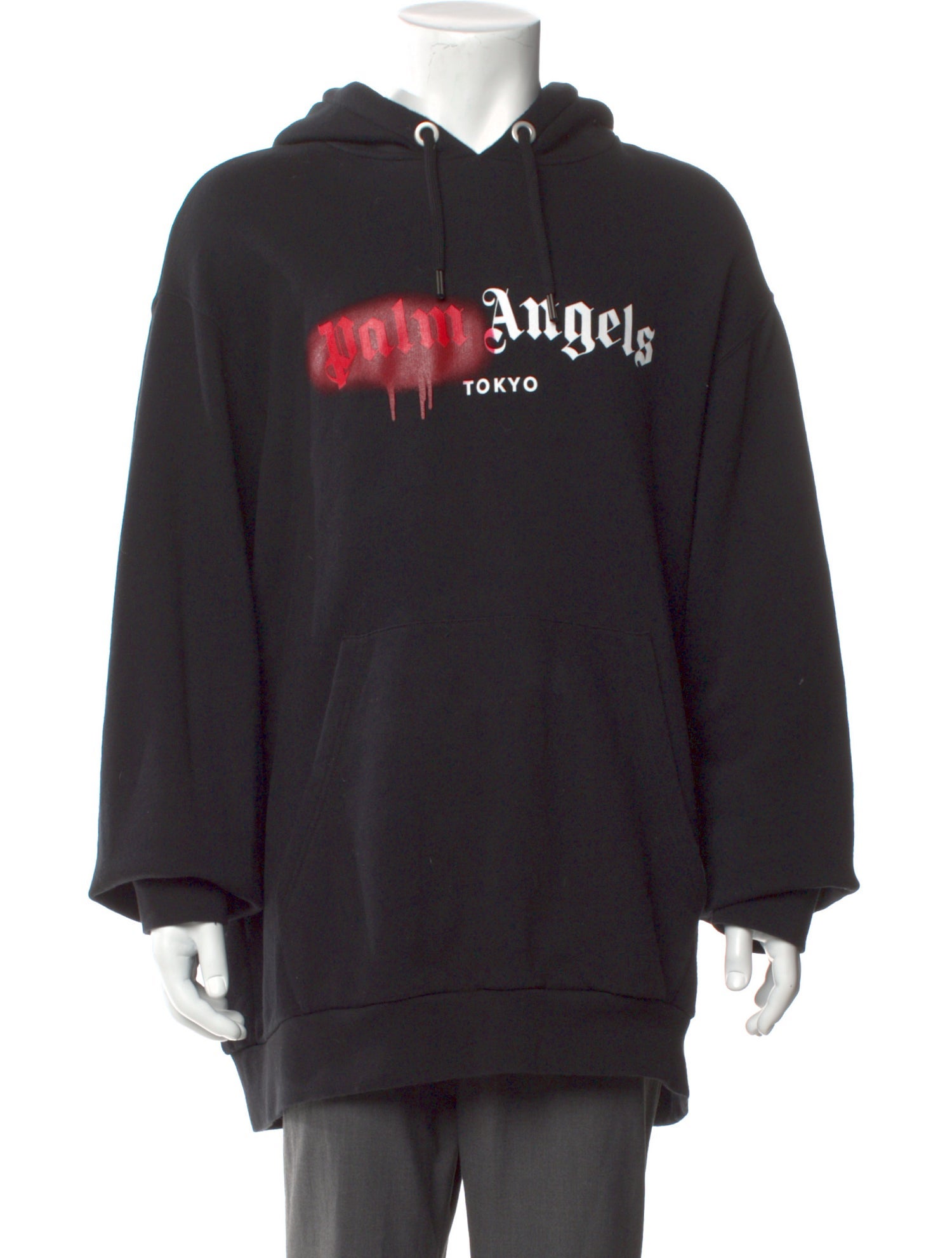 Palm Angels Graphic Print Crew Neck Hoodie