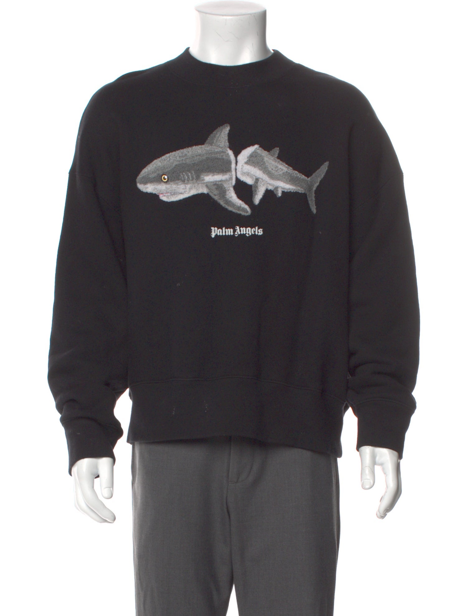 Palm Angels Graphic Print Crew Neck Pullover