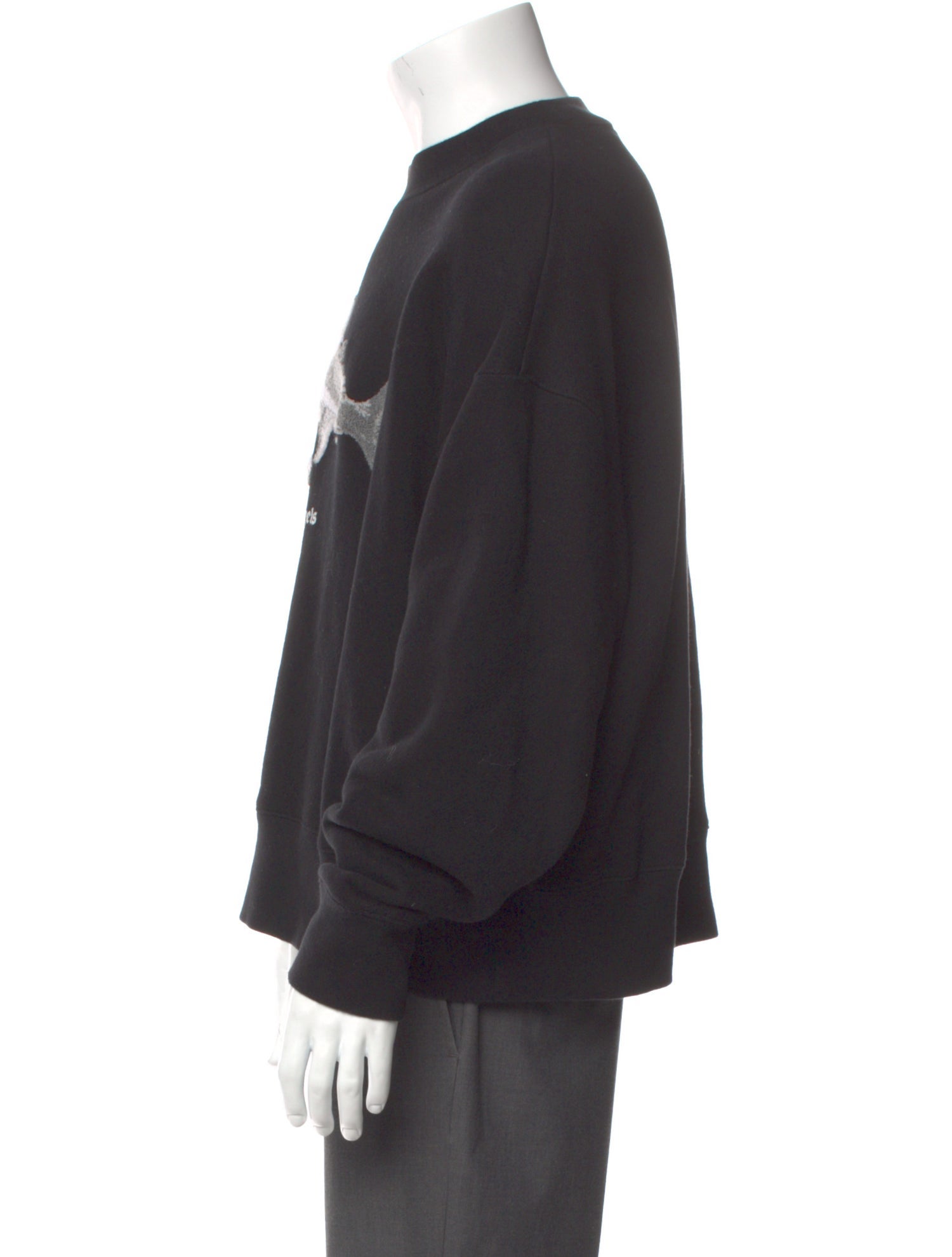 Palm Angels Graphic Print Crew Neck Pullover