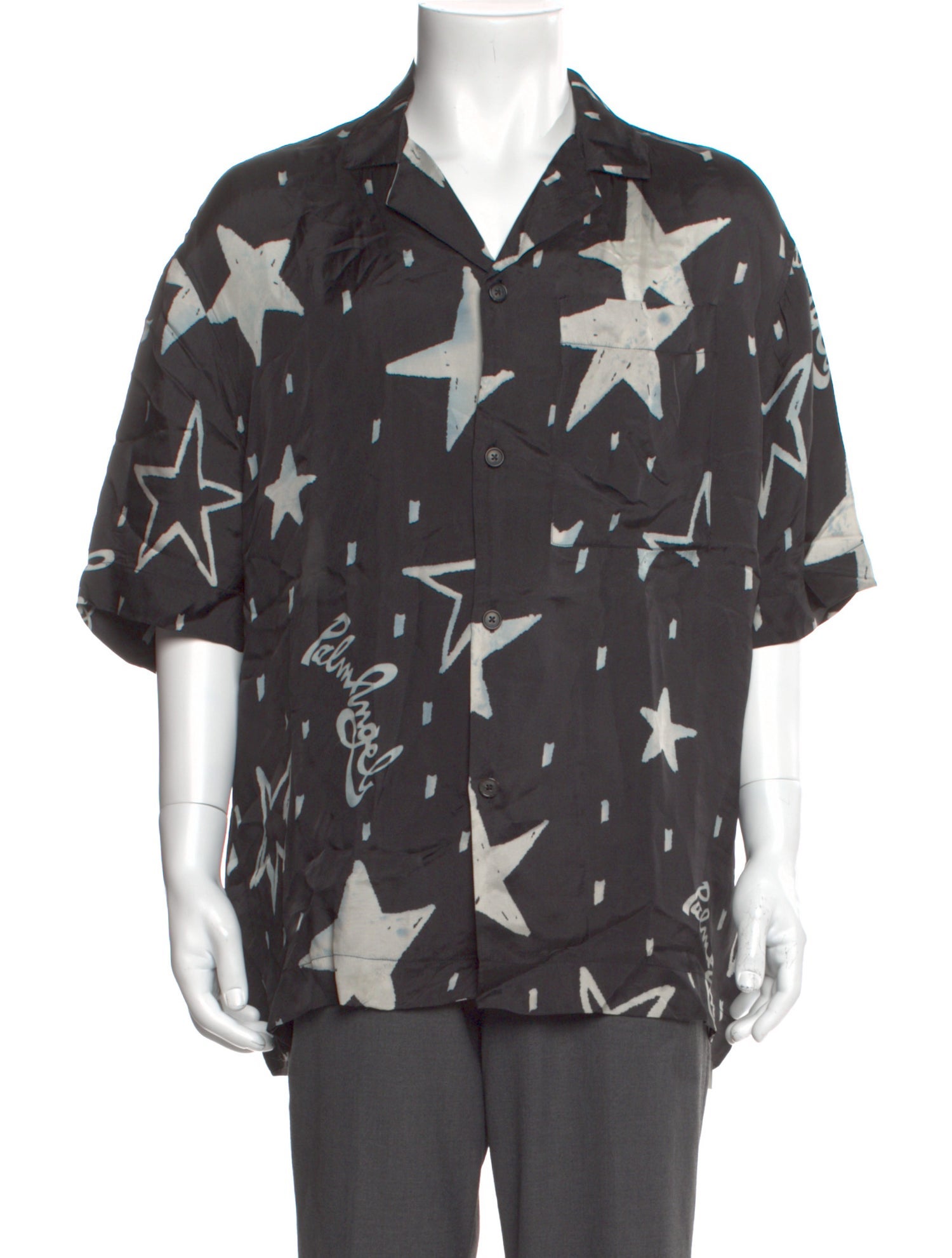 Palm Angels Printed Short Sleeve Shirt