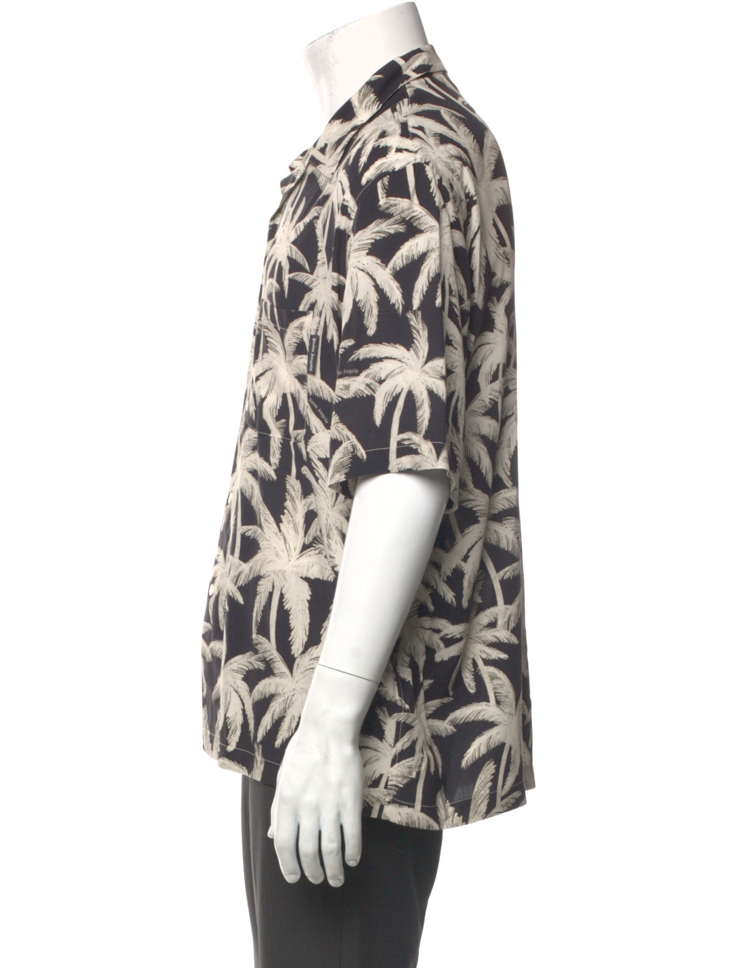 Palm Angels Floral Print Short Sleeve Shirt