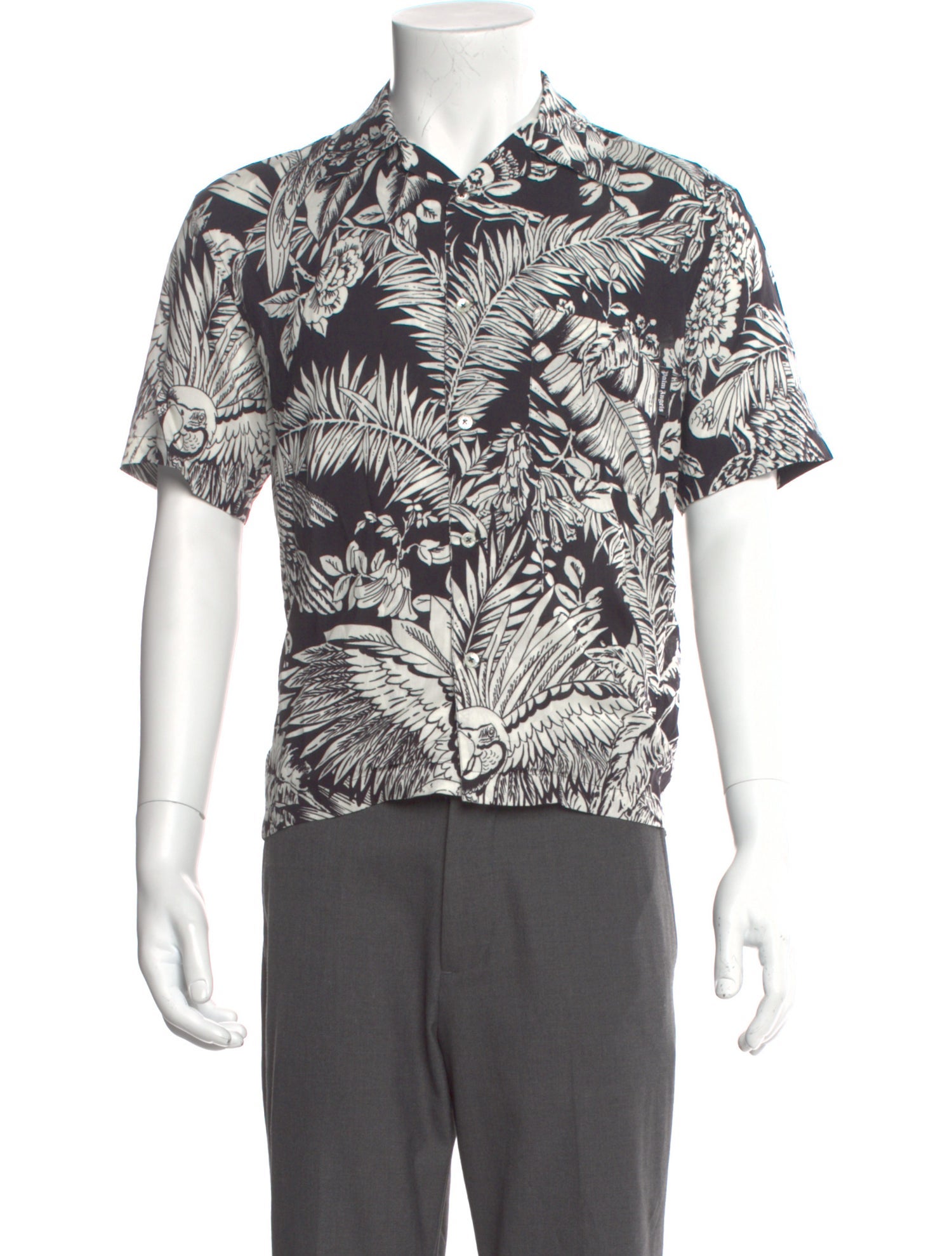 Palm Angels Floral Print Short Sleeve Shirt w/ Tags