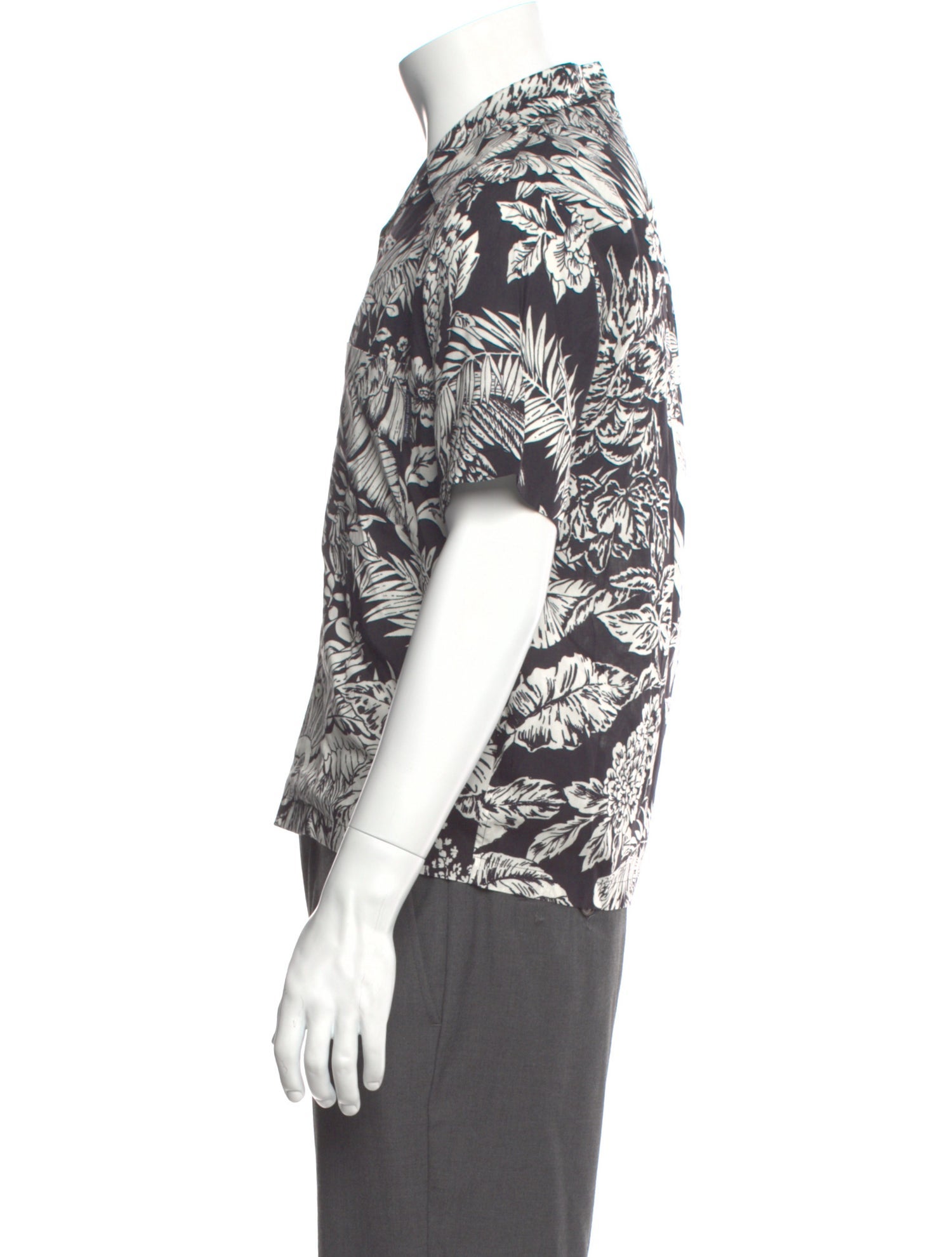 Palm Angels Floral Print Short Sleeve Shirt w/ Tags