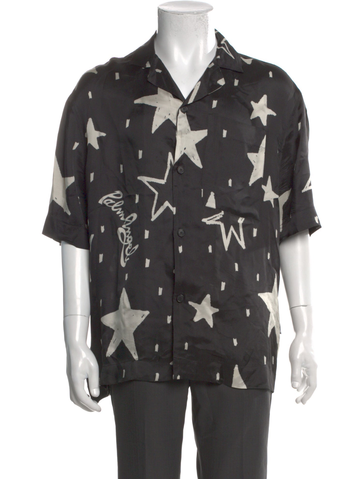 Palm Angels Printed Short Sleeve Shirt