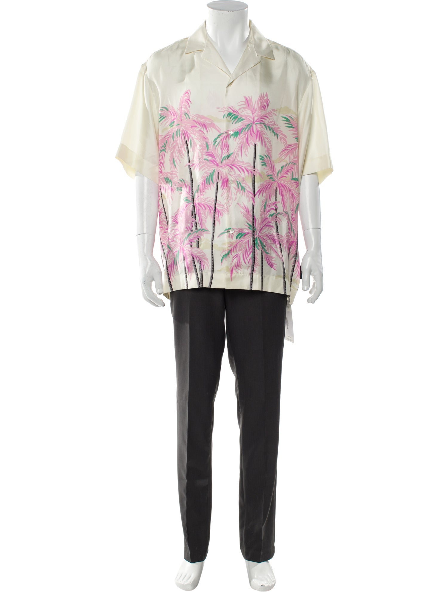 Palm Angels Silk Printed Shirt