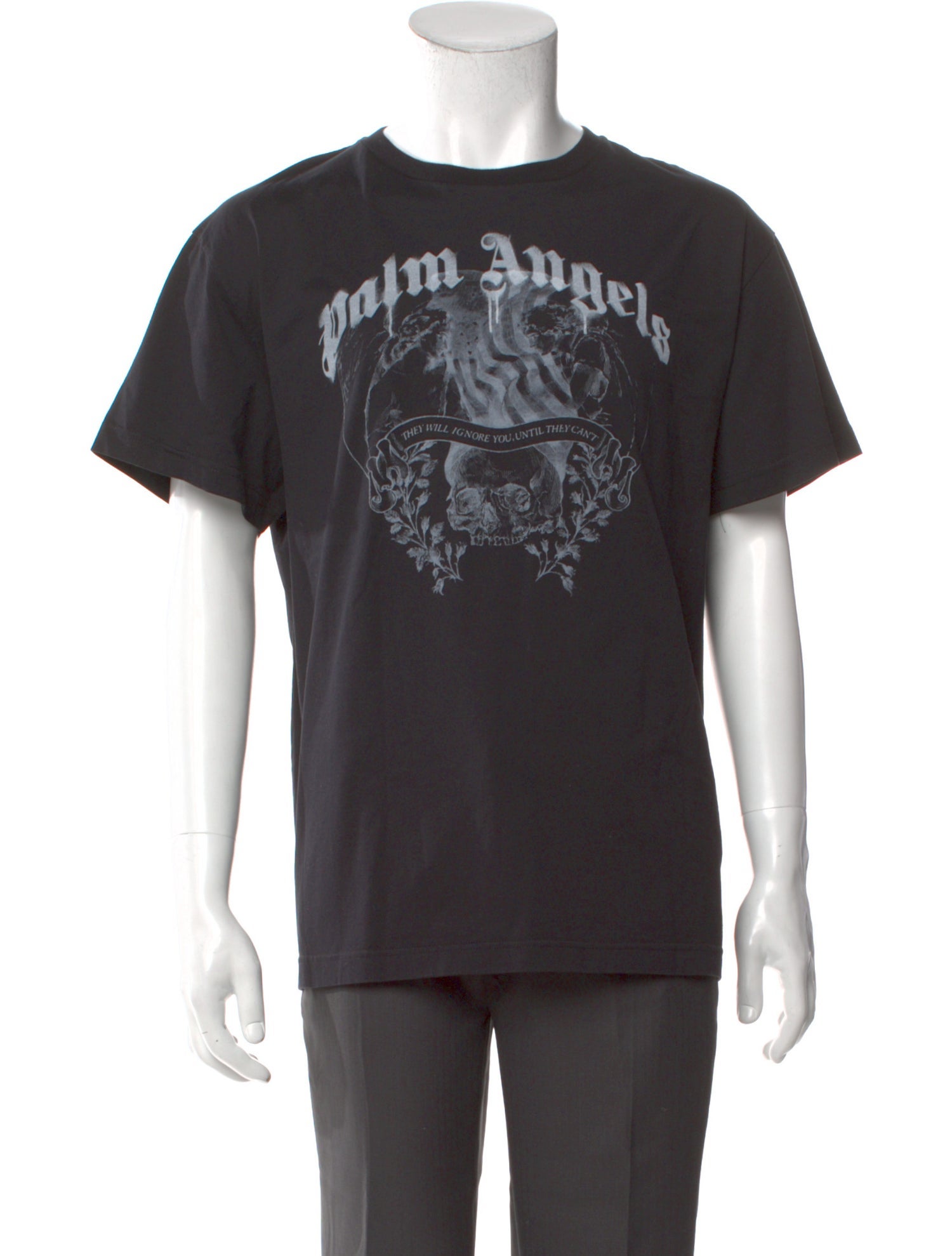 Palm Angels Graphic Print Crew Neck T-Shirt