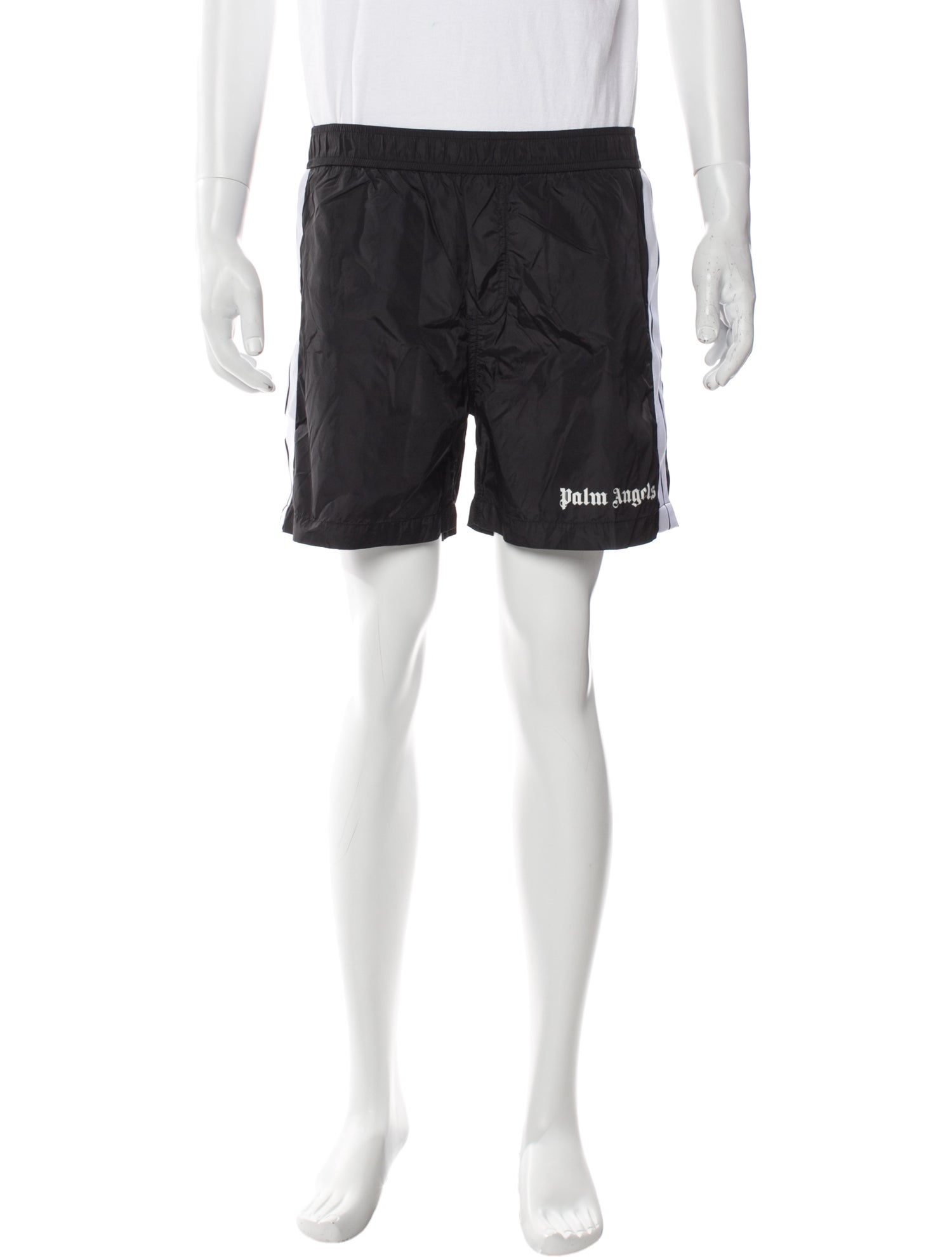 Palm Angels Grosgrain Trim Swim Trunks