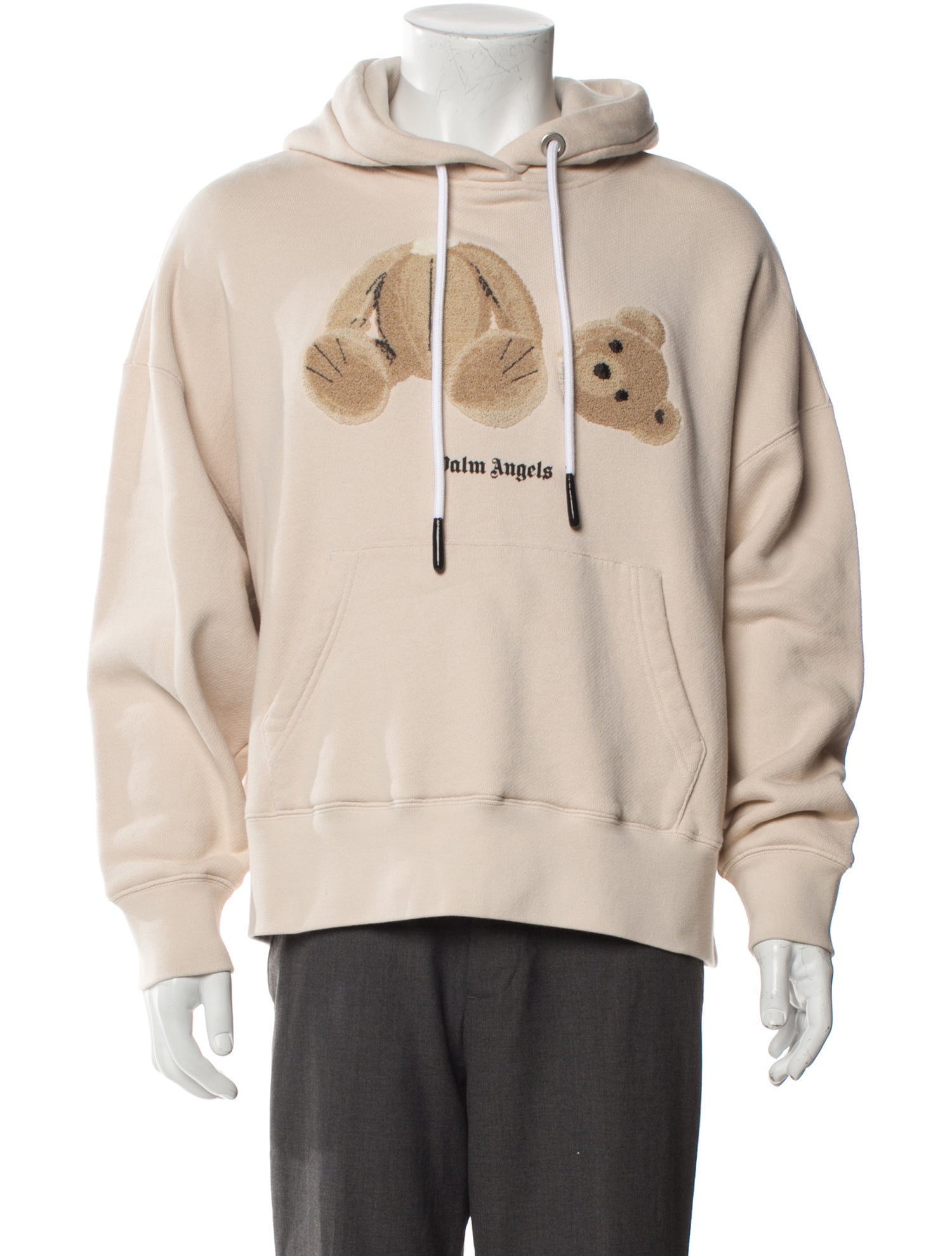 Palm Angels Graphic Print Crew Neck Hoodie