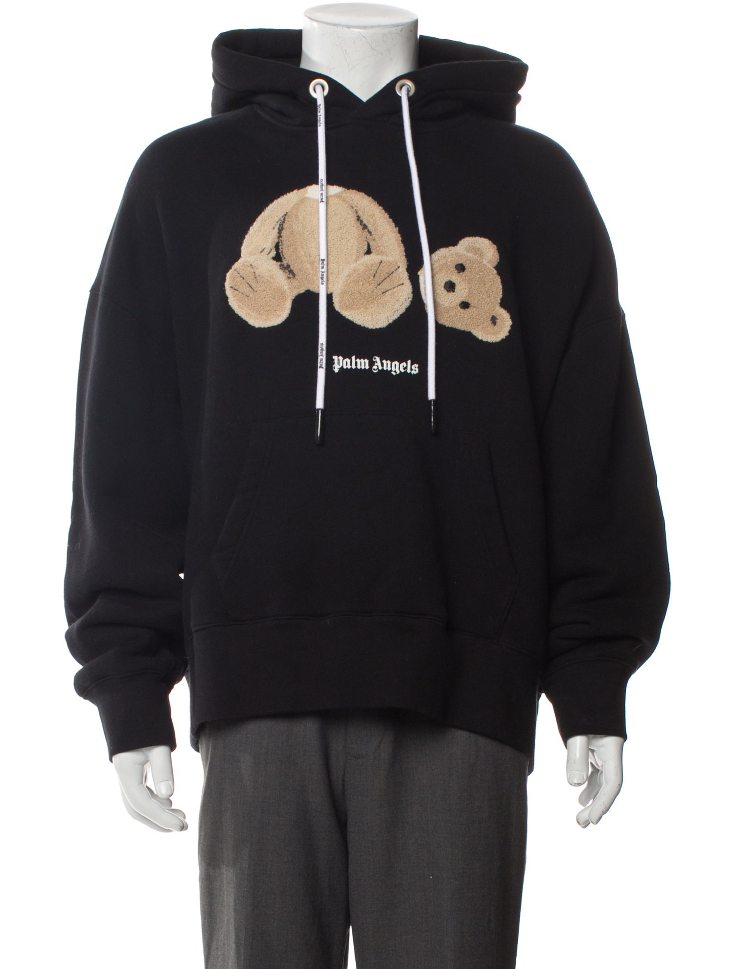 Palm Angels Graphic Print Crew Neck Hoodie