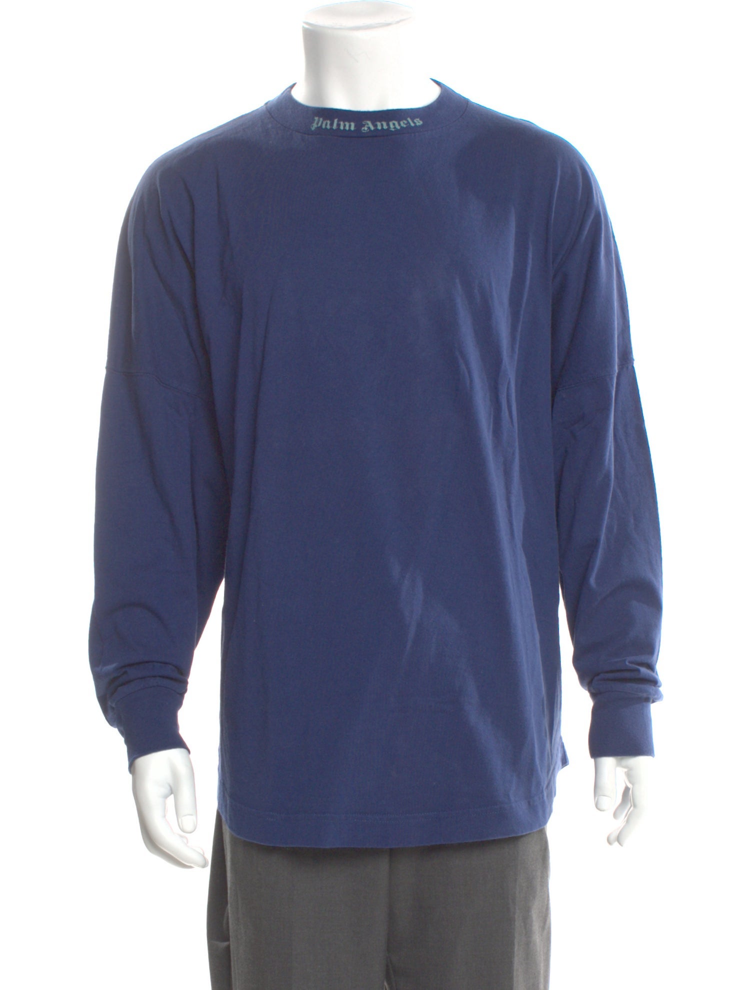 Palm Angels Mock Neck Long Sleeve T-Shirt