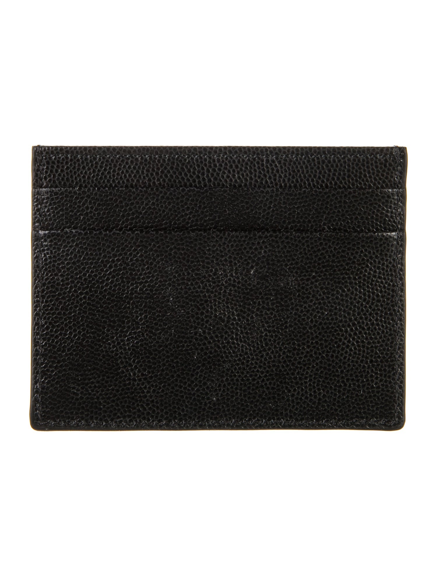 Palm Angels Leather Graphic Print Card Holder