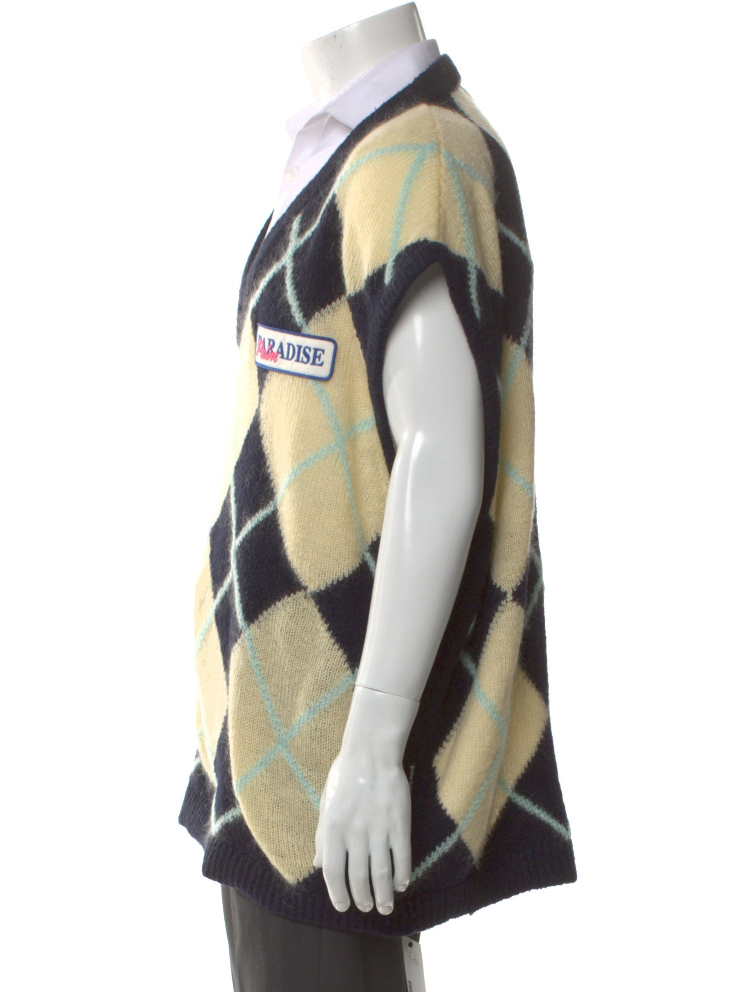 Palm Angels Printed V-Neck Pullover