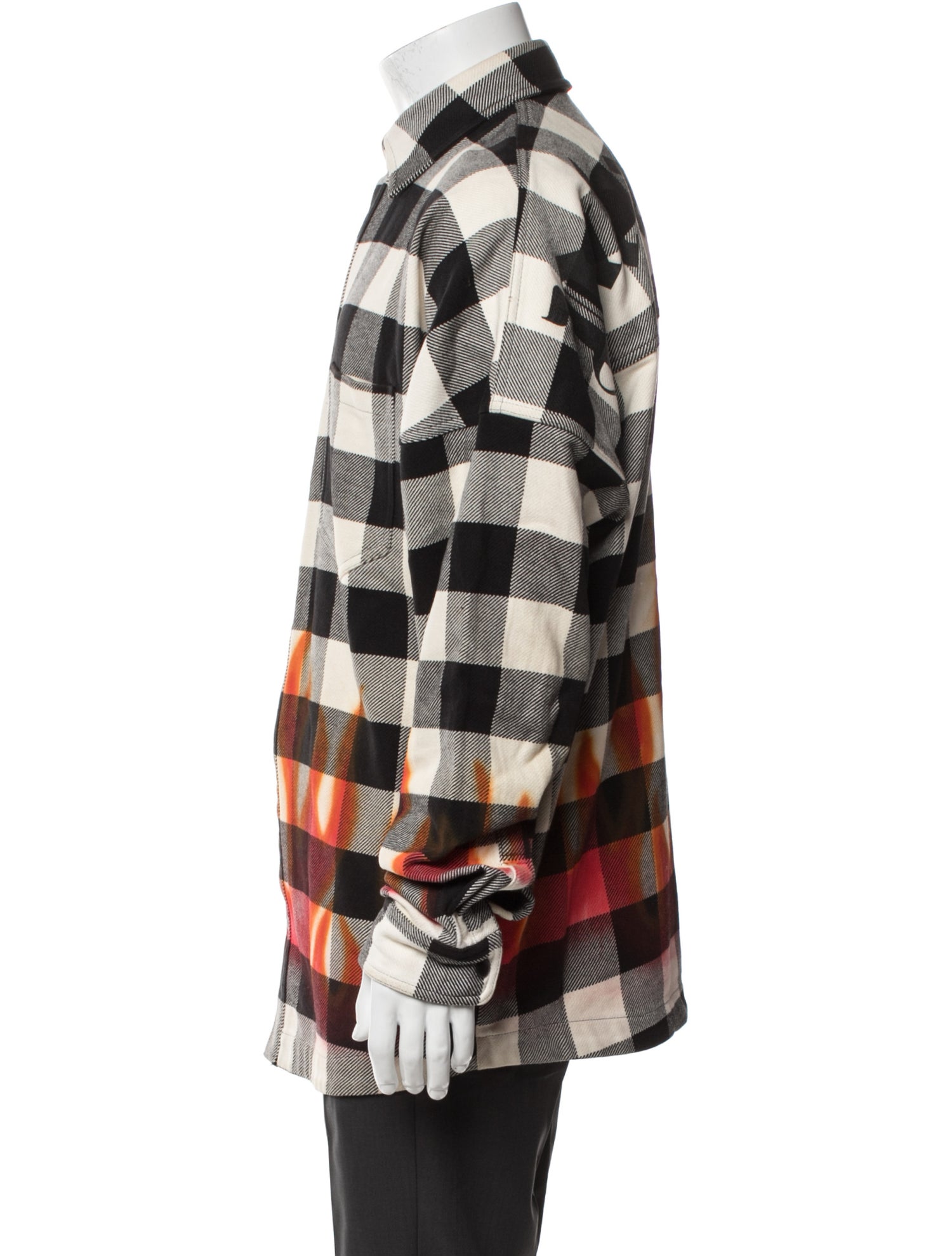 Palm Angels Plaid Print Jacket