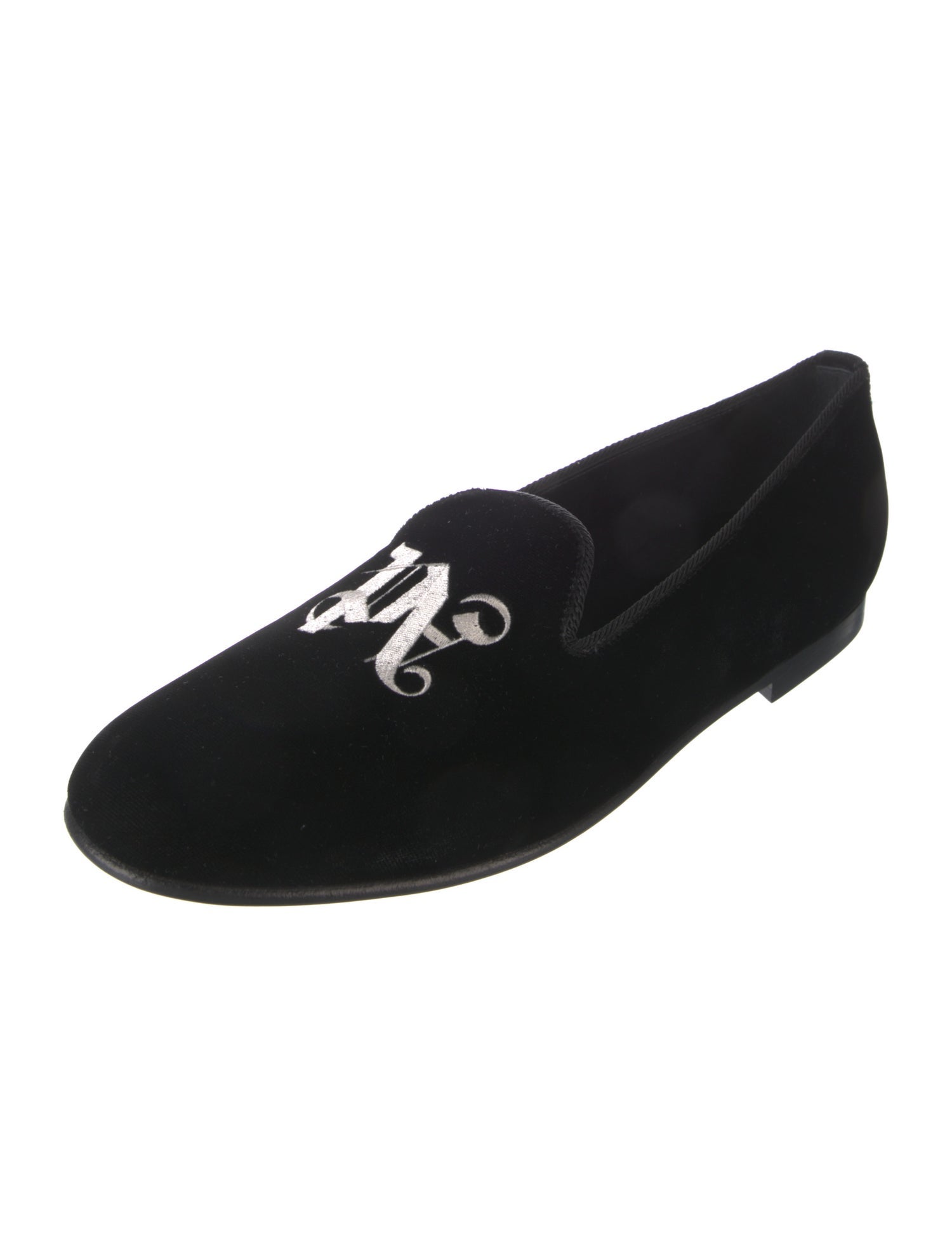 Palm Angels Velvet Slippers