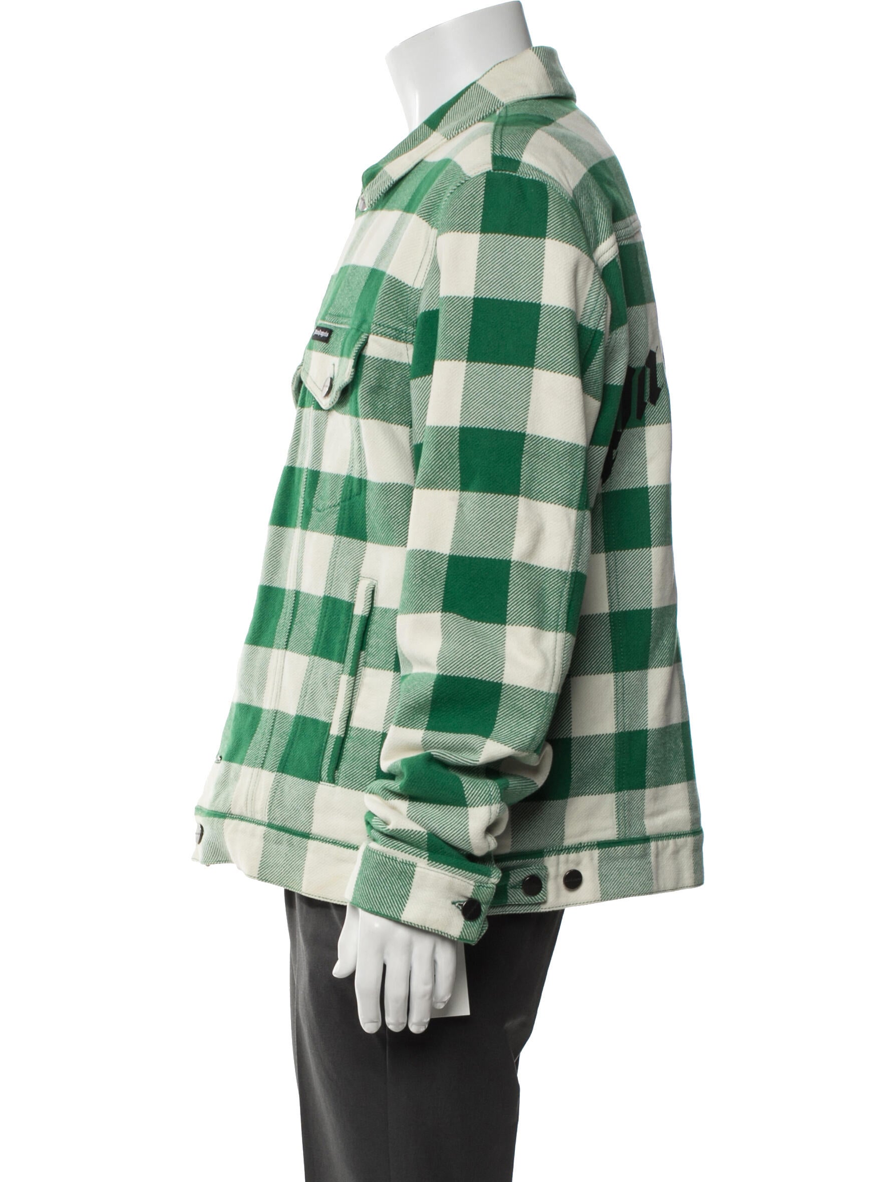 Palm Angels Plaid Print Jacket