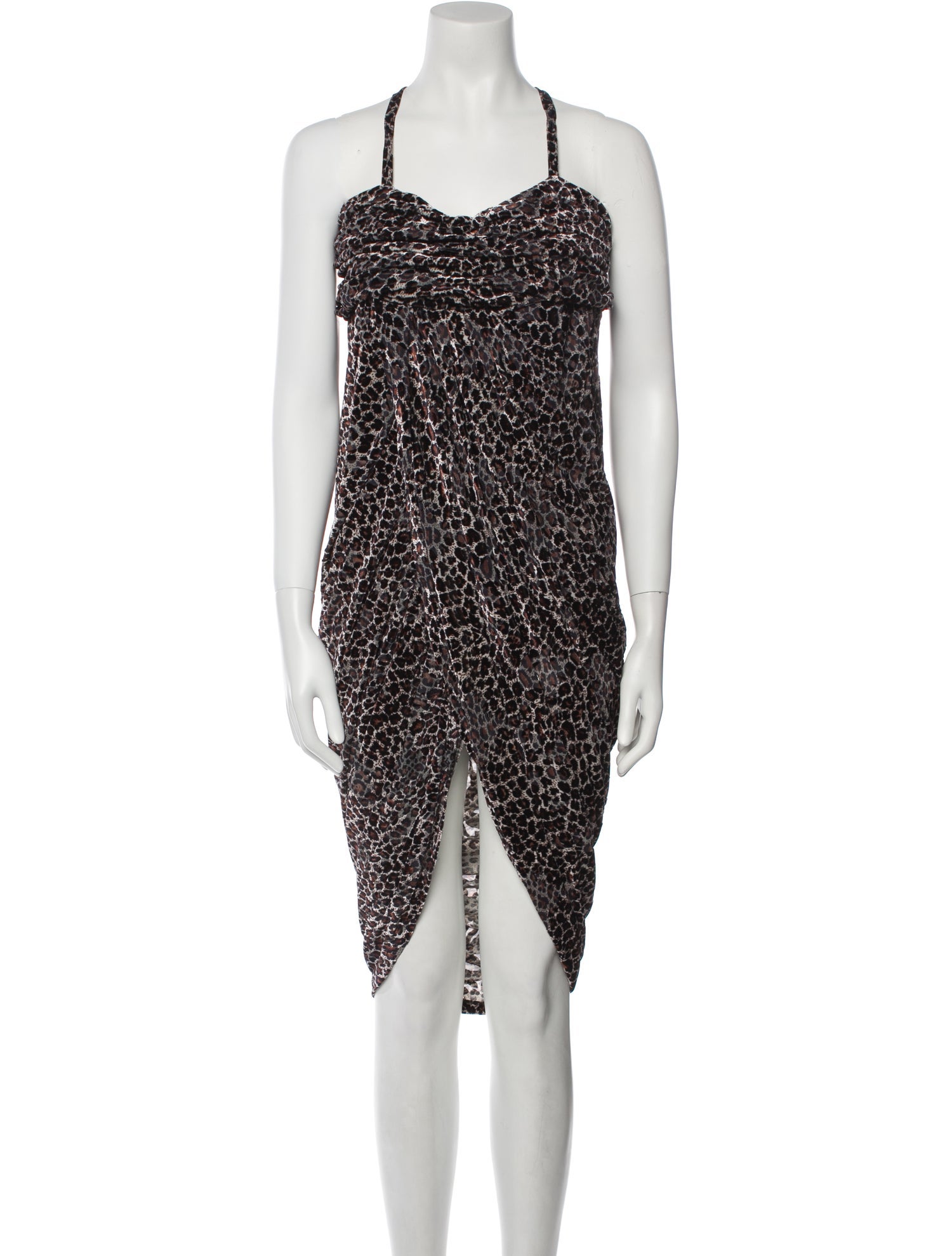 Palomo Spain Printed Long Dress