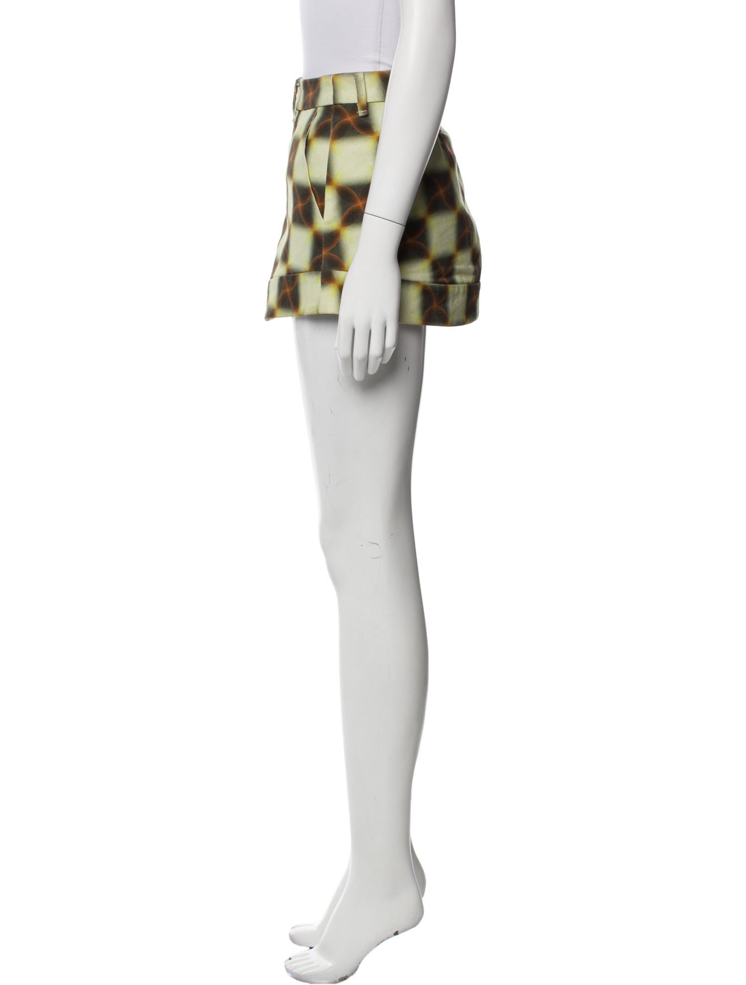 Palomo Spain Plaid Print Mini Skirt