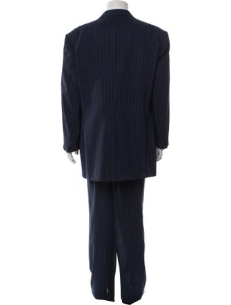 Pal Zileri Virgin Wool Striped Three-Piece Suit