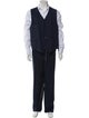 Pal Zileri Virgin Wool Striped Three-Piece Suit