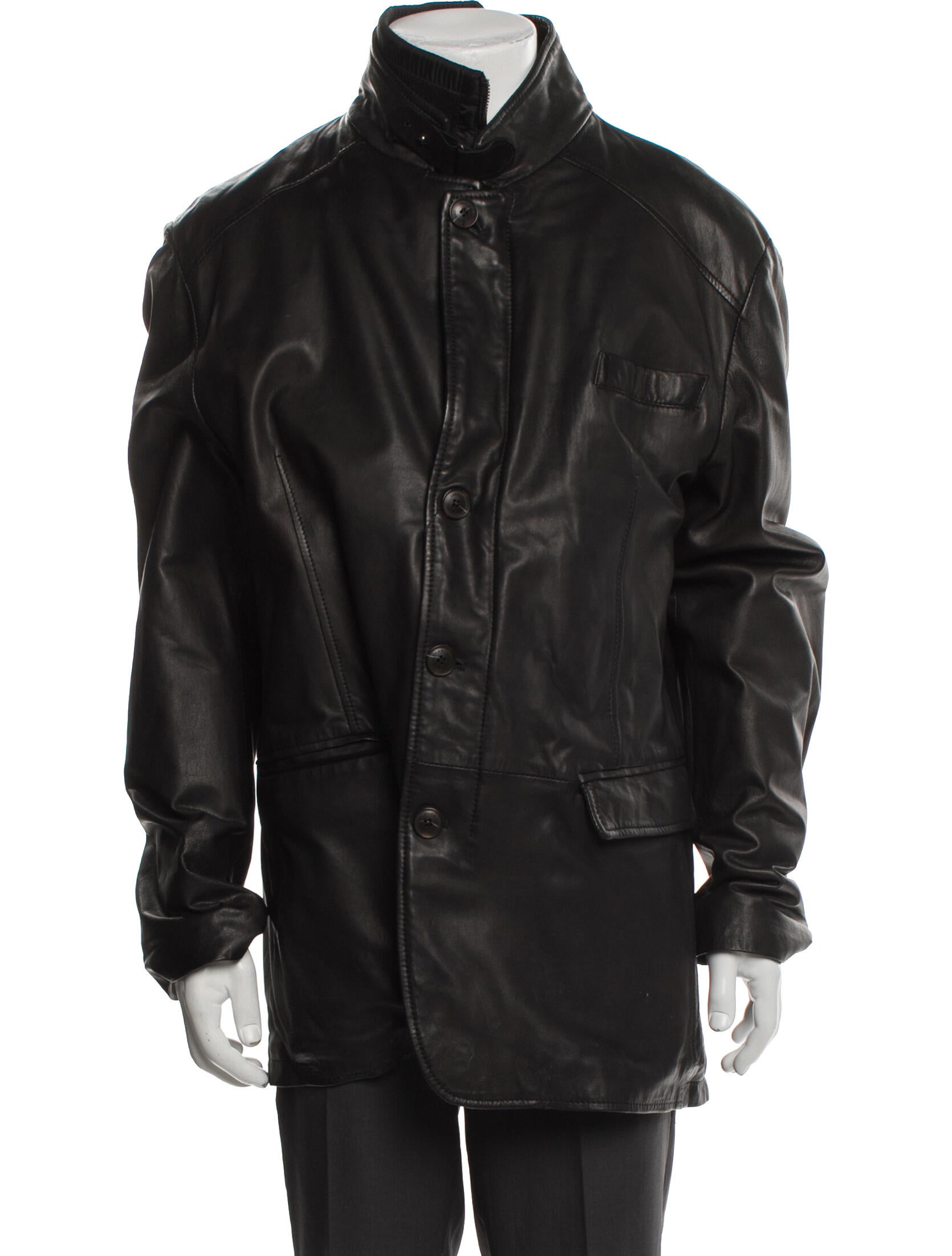 Pal Zileri Leather Parka