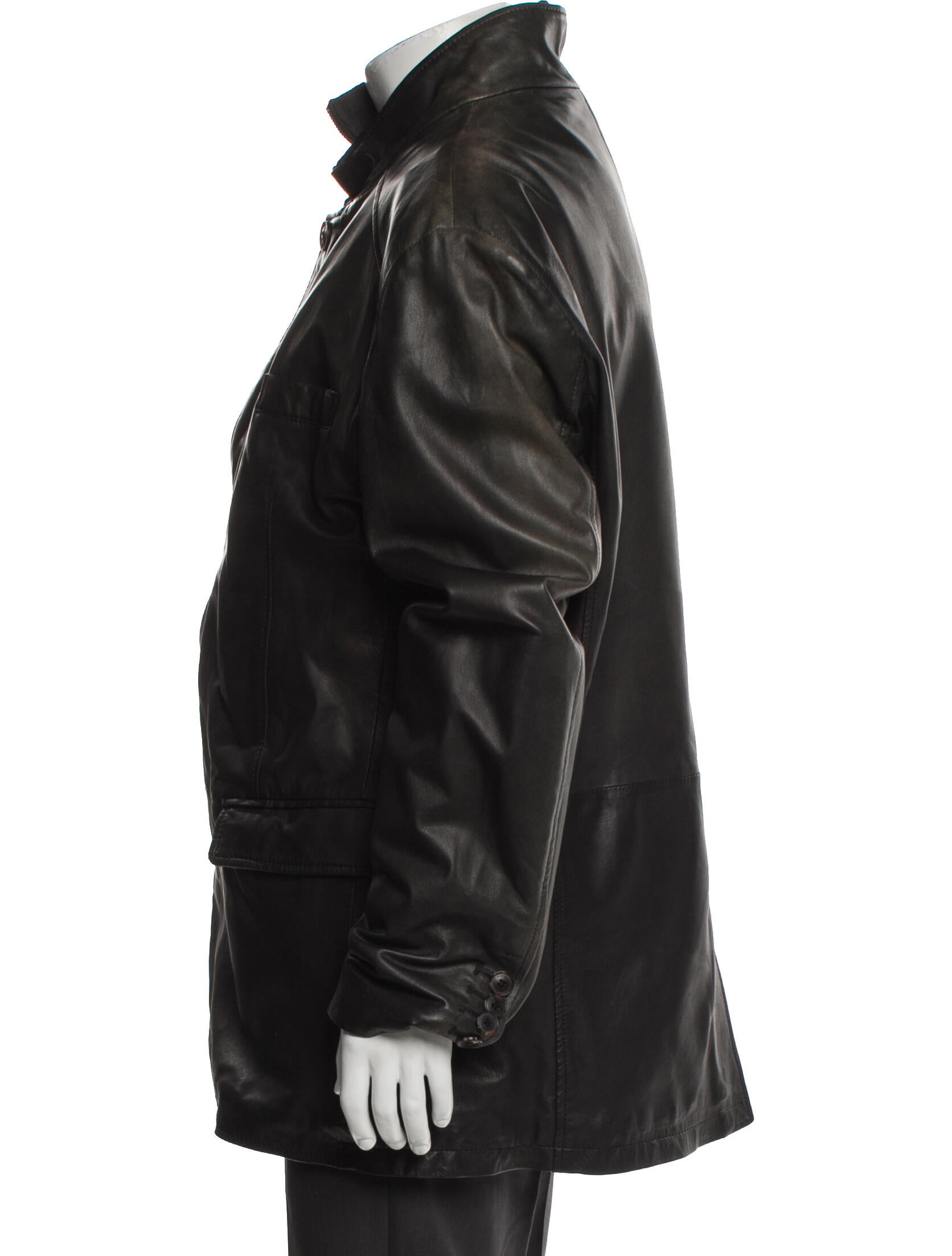 Pal Zileri Leather Parka